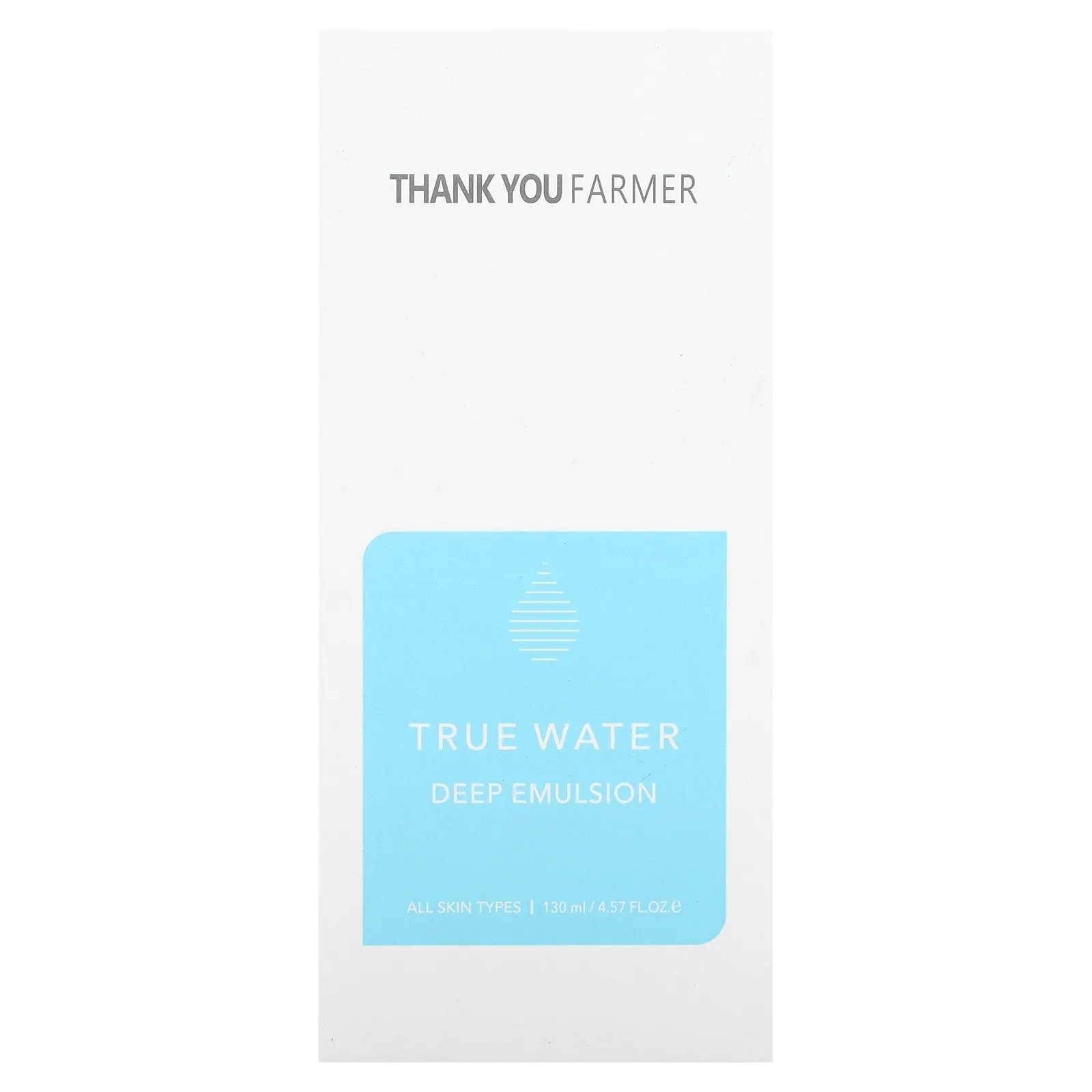 Thank You Farmer, True Water, эмульсия глубокого действия, 130 мл (4,57 жидк. унции)