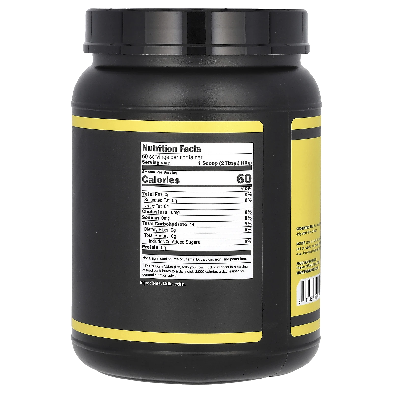 Primaforce, Мальтодекстрин, без добавок, 907 г (2 фунта)