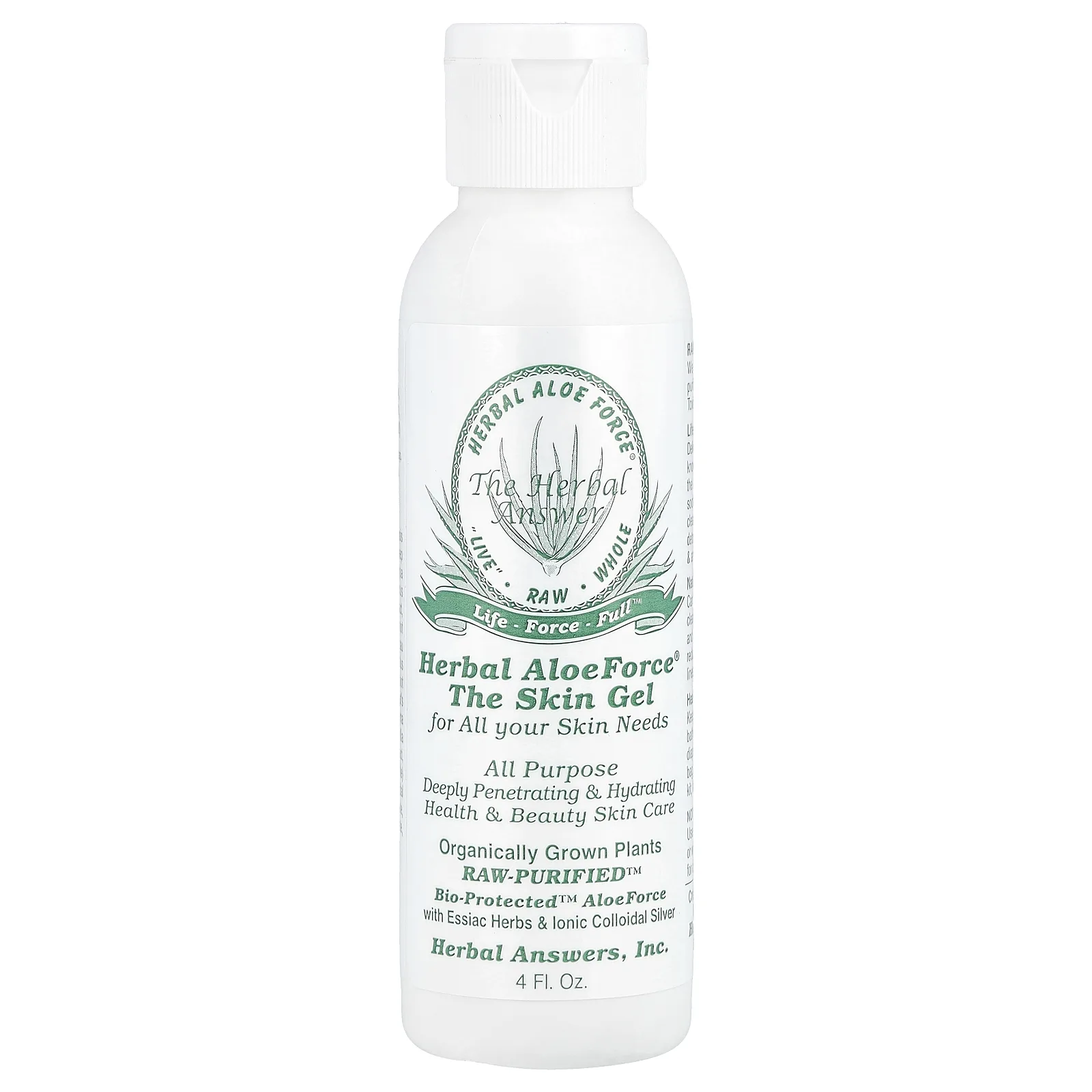 Herbal Answers, Herbal Aloe Force®, гель для кожи, 4 жидк. унц.