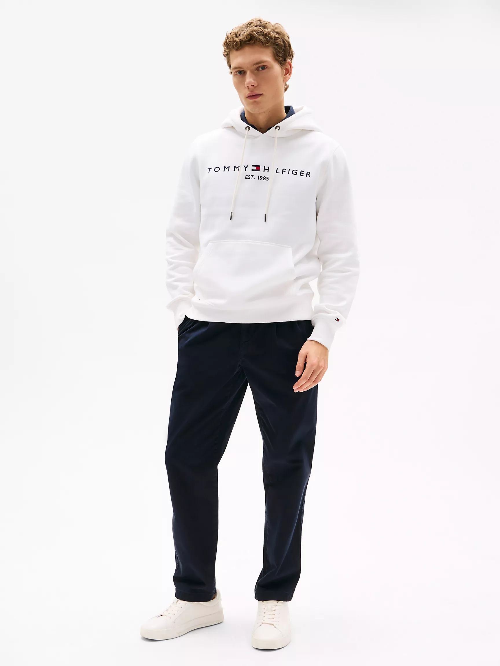 Мужское худи Tommy Hilfiger, Худи с вышитым логотипом Tommy