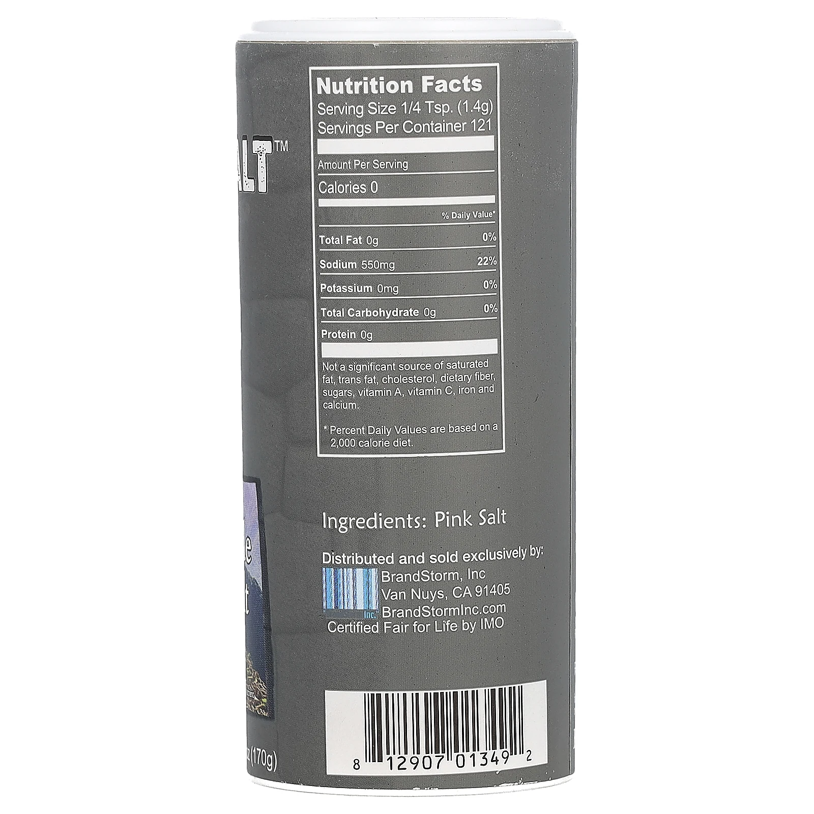 Natierra, розовая соль, приобретенная с соблюдением принципов справедливой торговли, мелкая, 170 г (6 унций)