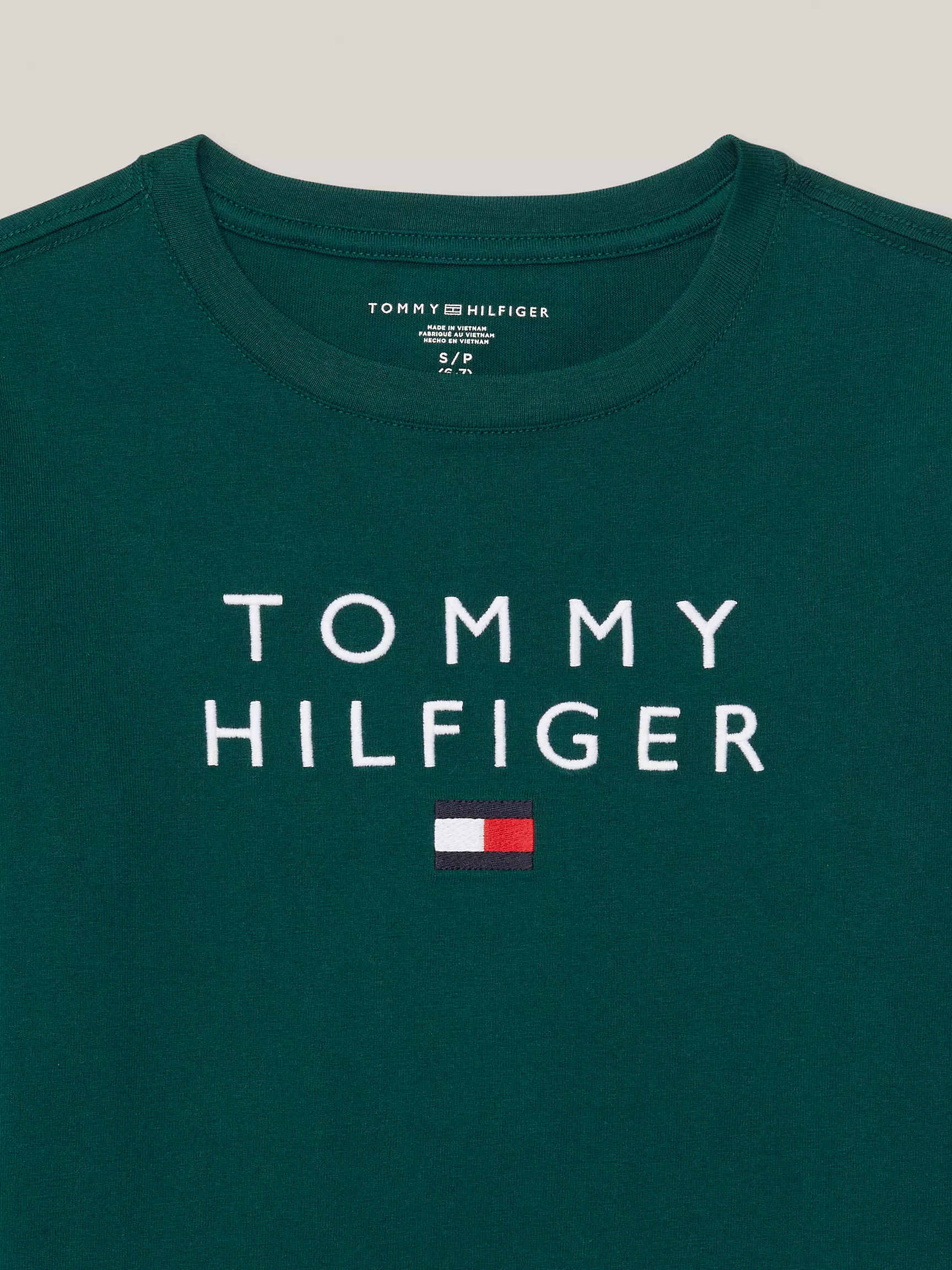 Футболка Tommy Hilfiger для мальчиков, Детская футболка с вышитым логотипом Hilfiger