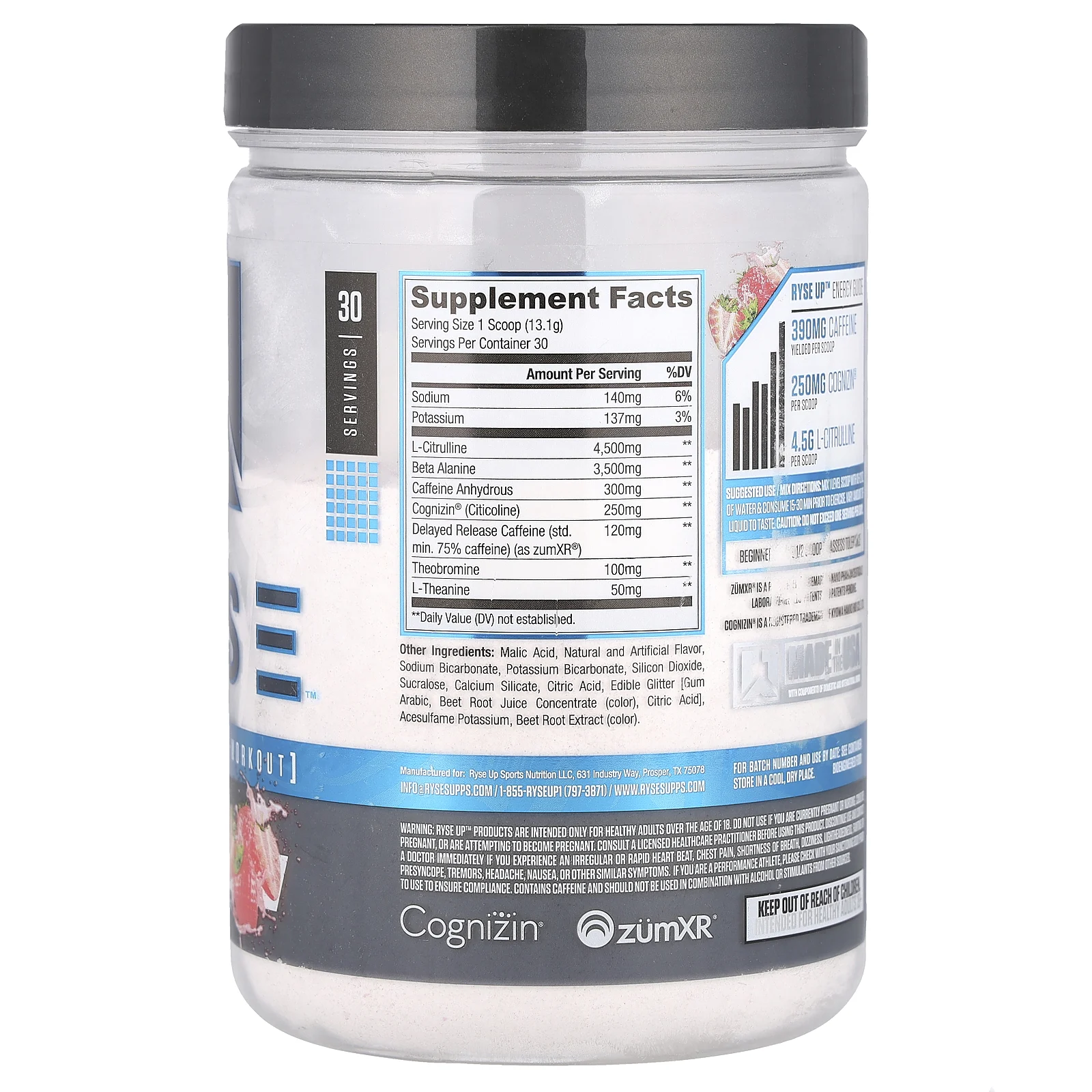 RYSE, Loaded Pre, High Stim перед тренировкой, Pink Splash, 393 г (13,9 унции)