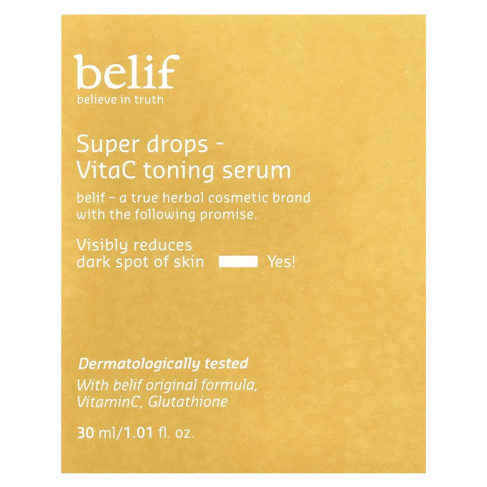 belif, Super Drops, тонизирующая сыворотка VitaC, 30 мл (1,01 жидк. Унции)