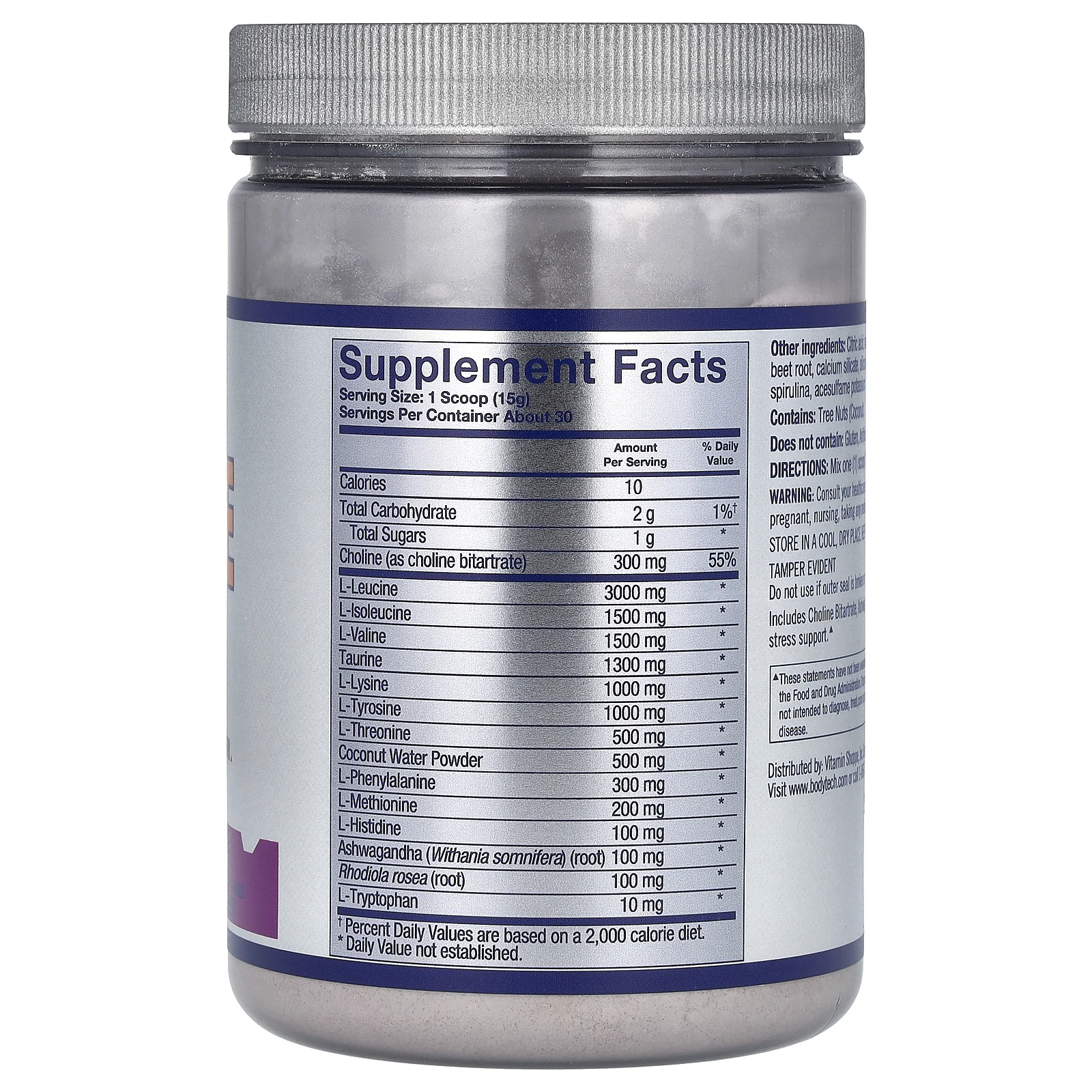 BodyTech, Elite, Ultimate EAA, со вкусом винограда, 450 г (15,8 унции)