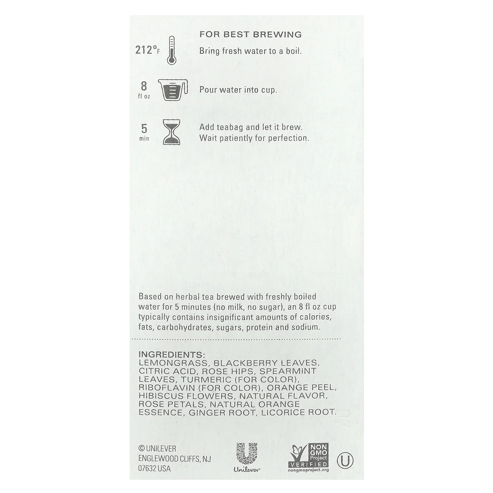 Tazo Teas, Herbal Tea, дикий сладкий апельсин, без кофеина, 20 чайных пакетиков, 45 г (1,58 унции)