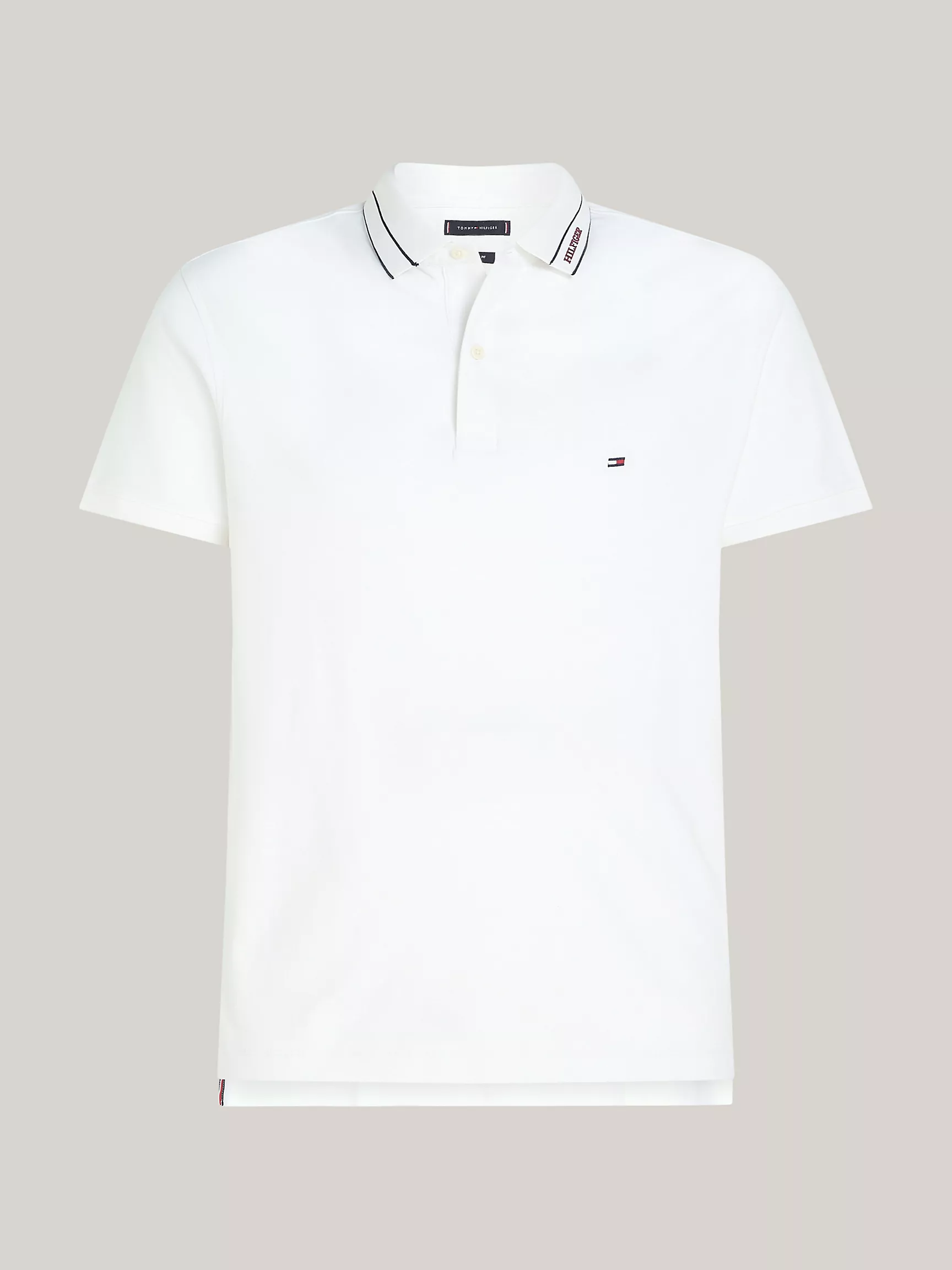Мужское поло Tommy Hilfiger, Поло стандартного кроя из ткани Interlock с логотипом Monotype