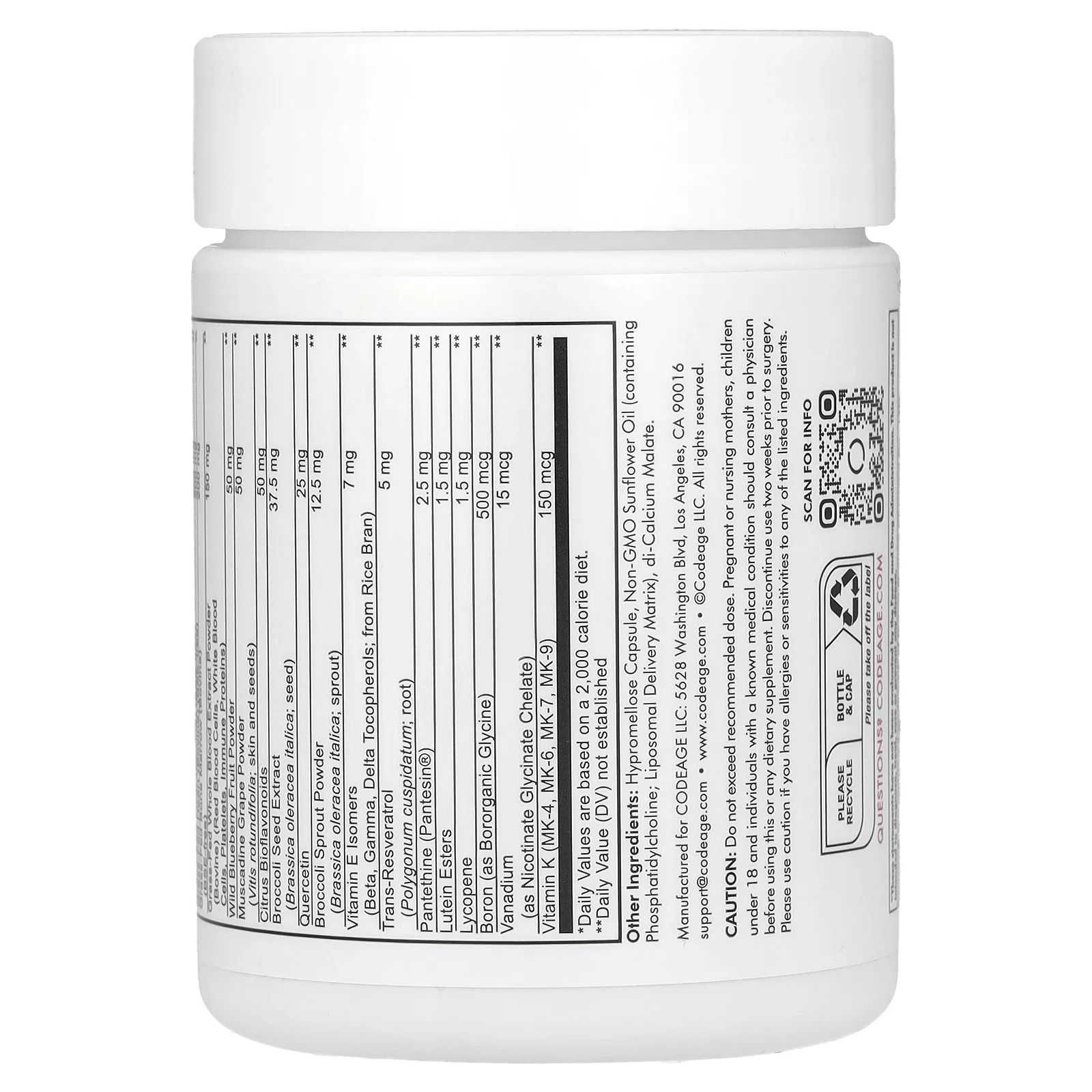 Codeage, Multivitamin Performance Elite Max, мультивитамины, 90 капсул