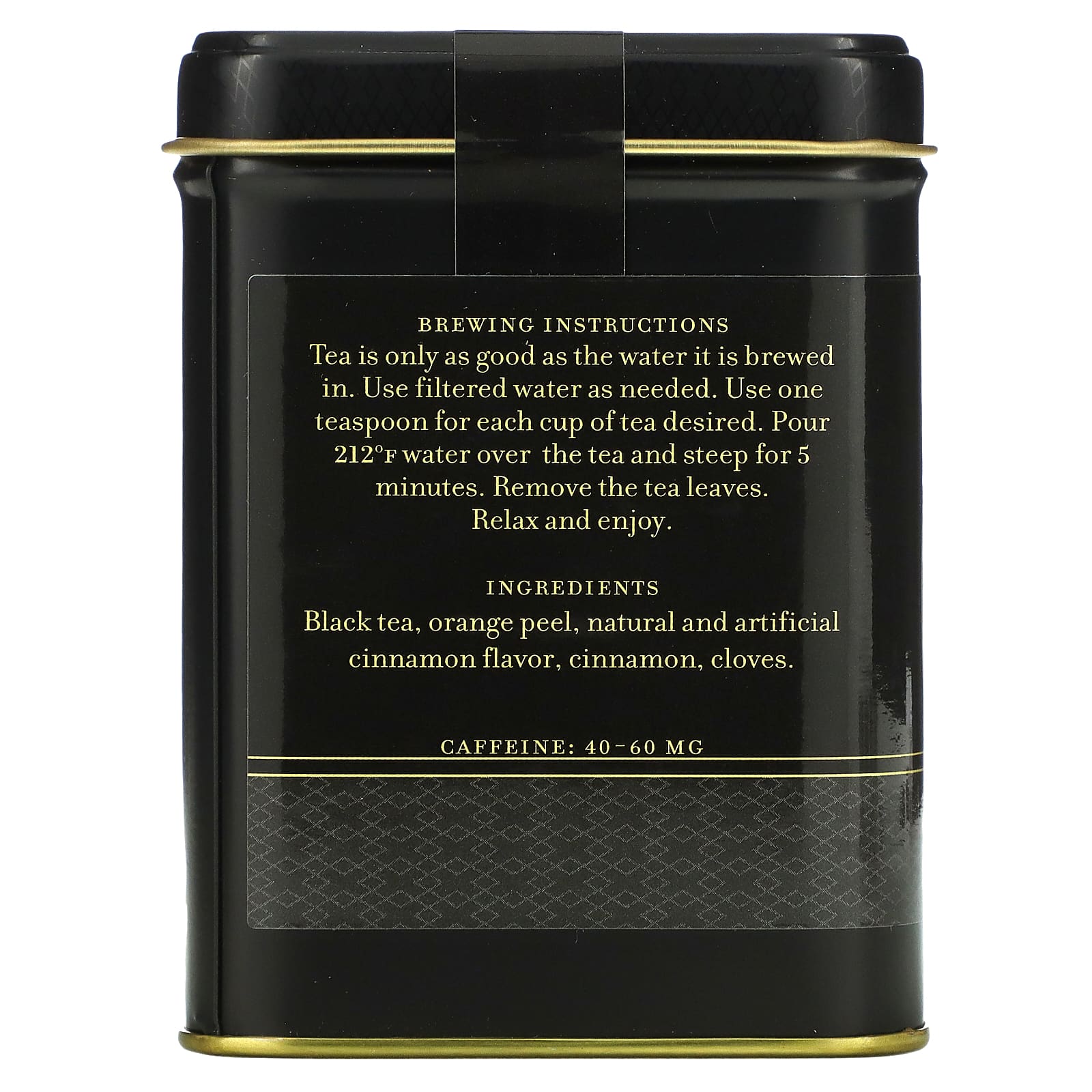 Harney & Sons, черный чай, острая корица, 112 г (4 унции)