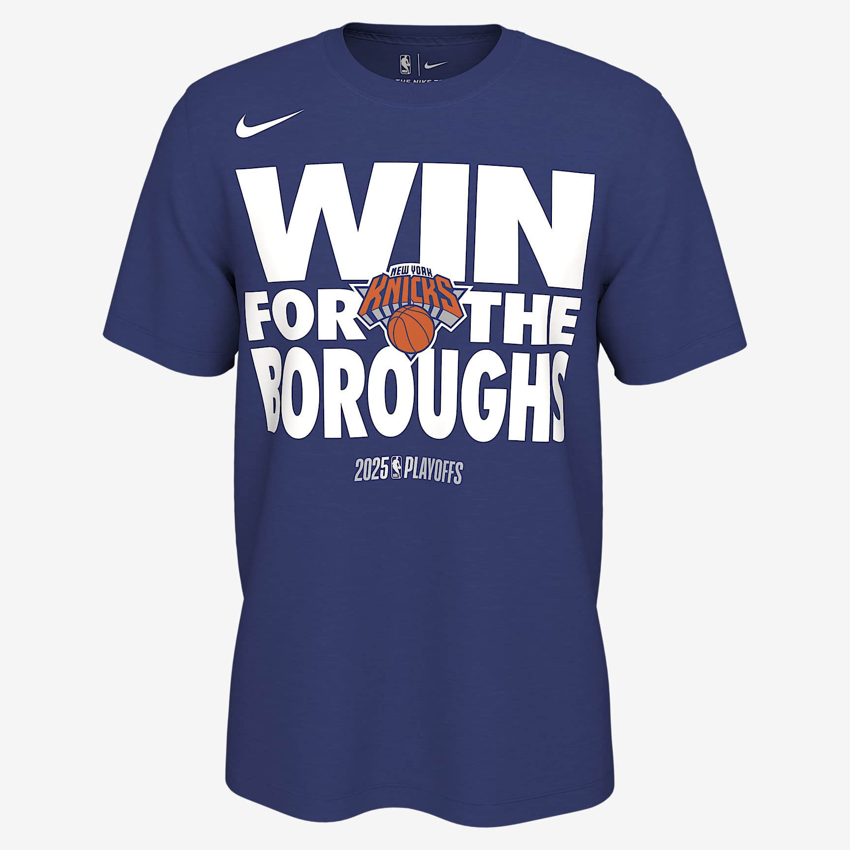 New York Knicks Playoff Mantra 2025 Men's Nike NBA T-Shirt