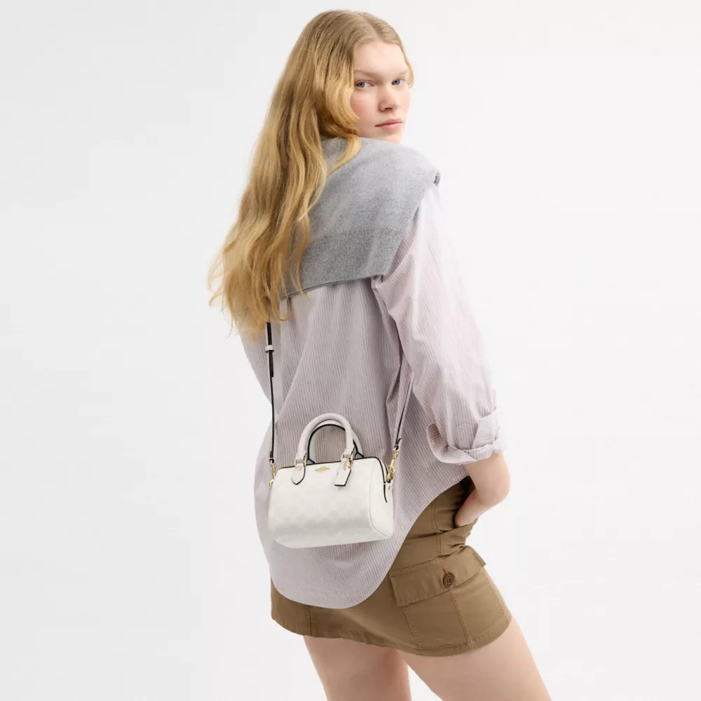 Сумка COACH Mini Rowan Crossbody Bag In Signature Canvas