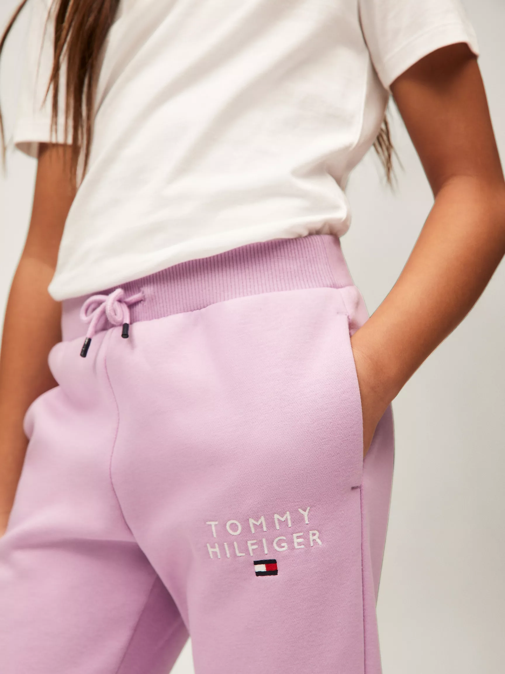 Брюки для девочек Tommy Hilfiger, Детские спортивные штаны с логотипом Hilfiger