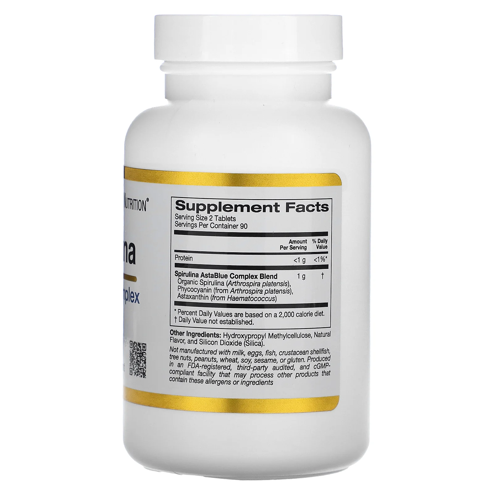 California Gold Nutrition, Spirulina AstaBlue, 180 таблеток (Товар снят с продажи)