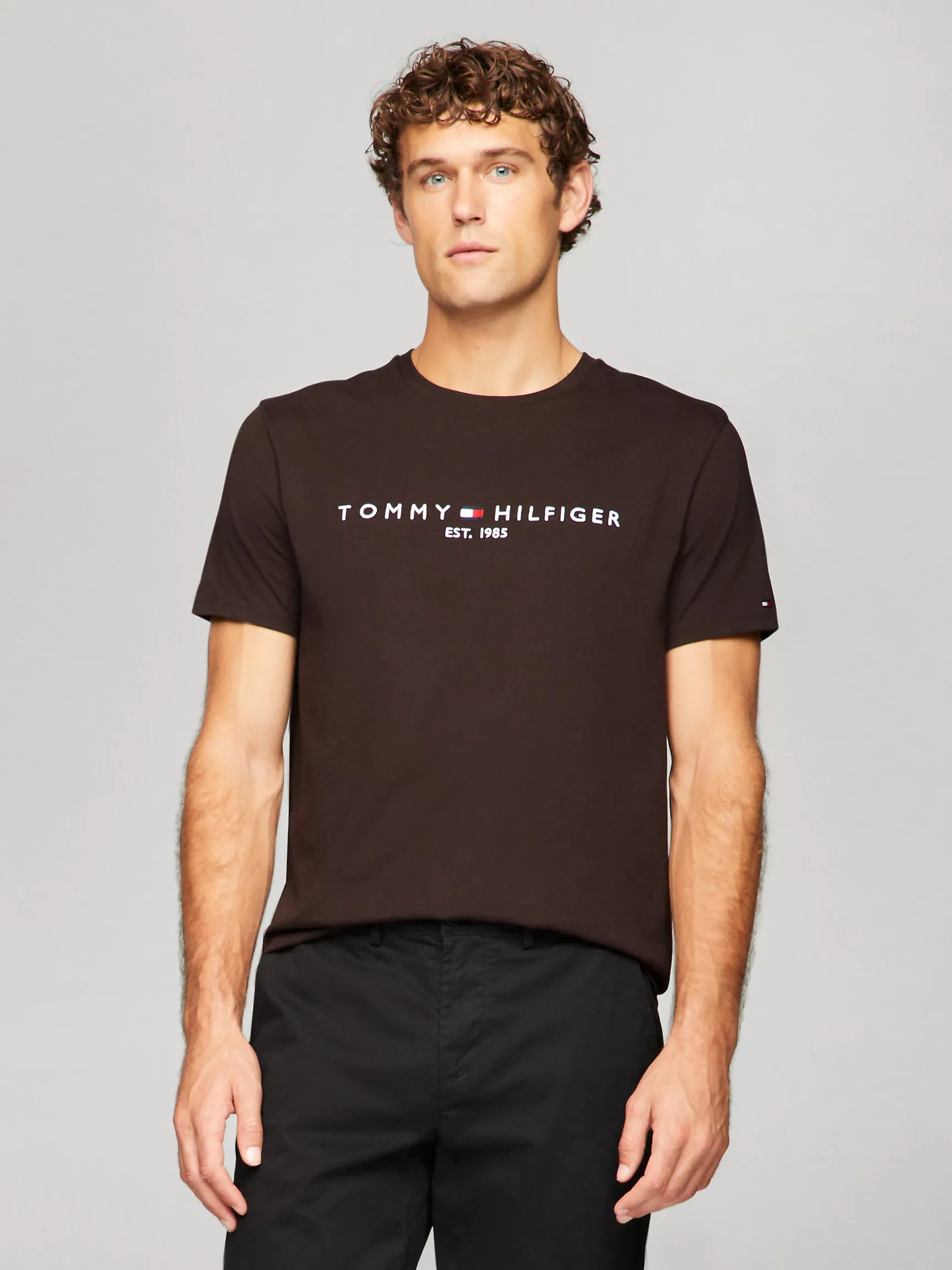 Мужская футболка Tommy Hilfiger, Футболка с вышитым логотипом Tommy