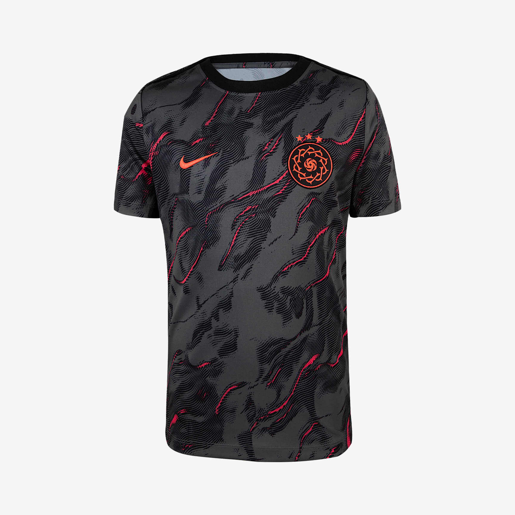 Portland Thorns FC 2025 Big Kids' Nike NWSL Short-Sleeve Pre-Match Top
