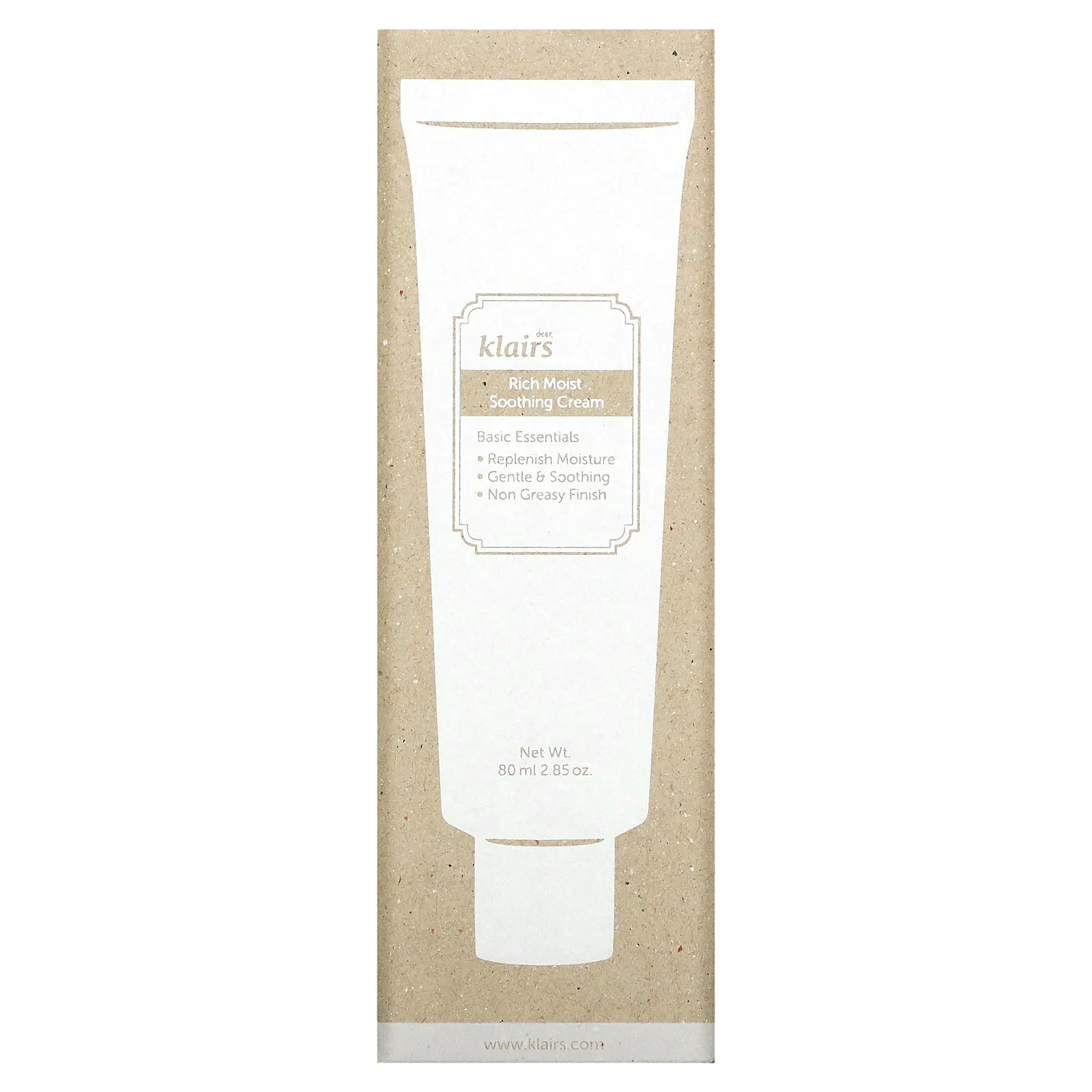 Dear, Klairs, Увлажняющий успокаивающий крем, 80 мл (2,85 унции)