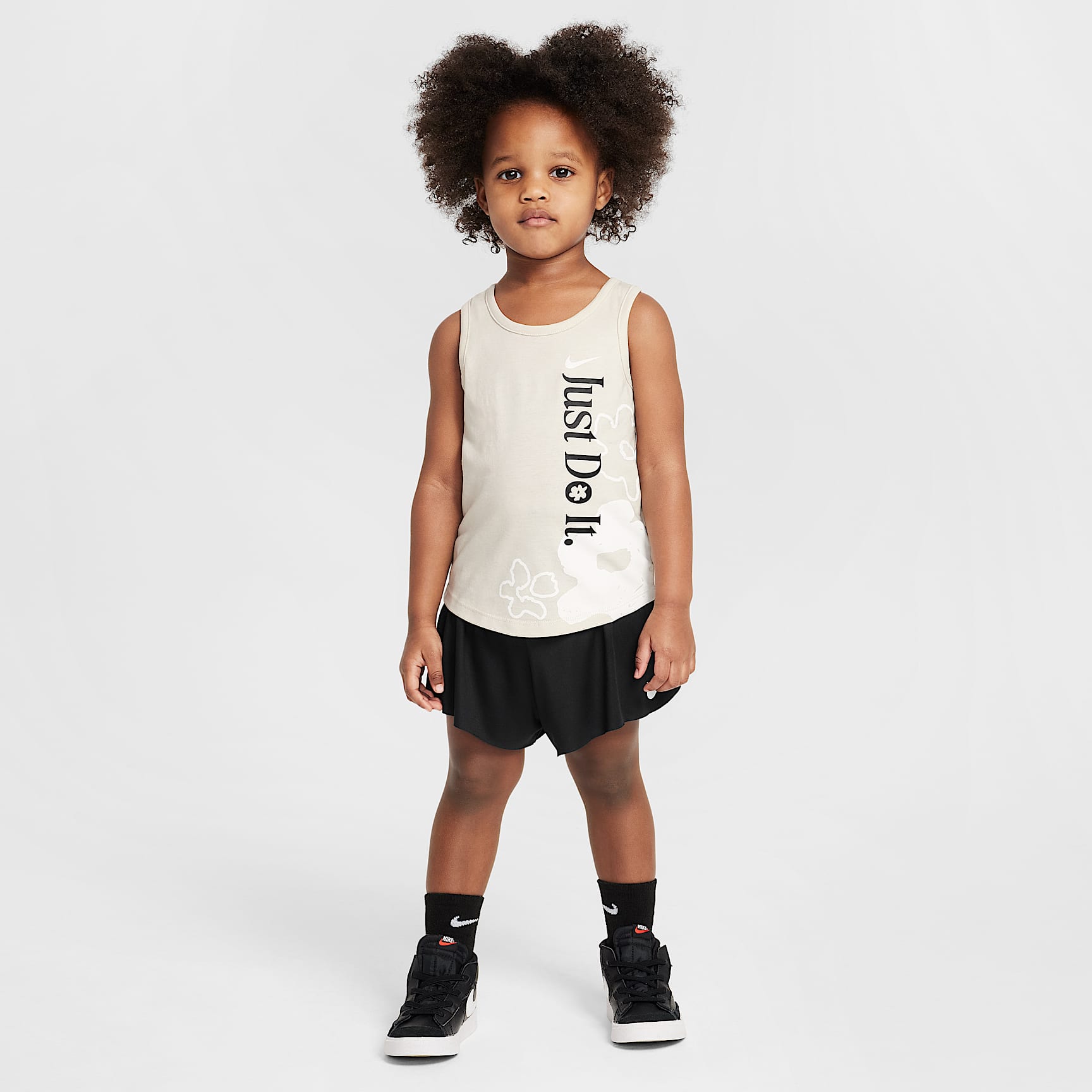 Nike Dri-FIT Toddler Wild Flower 2-Piece Tank and Mesh Shorts Set