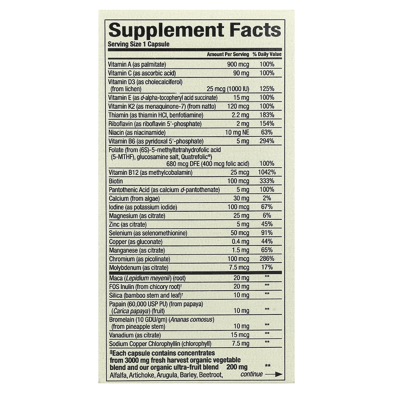 Natural Factors, Whole Earth & Sea®, мультивитамины для мужчин, 60 вегетарианских капсул