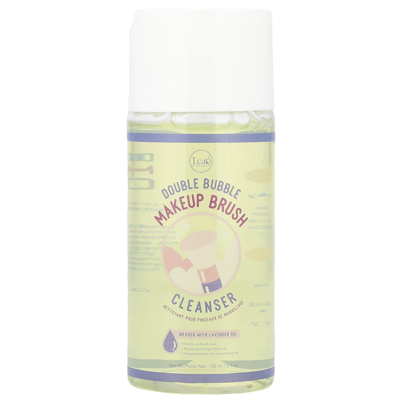 J.Cat Beauty, очищающее средство для кистей для макияжа с двойной пеной, 150 мл (5 жидк. унций)