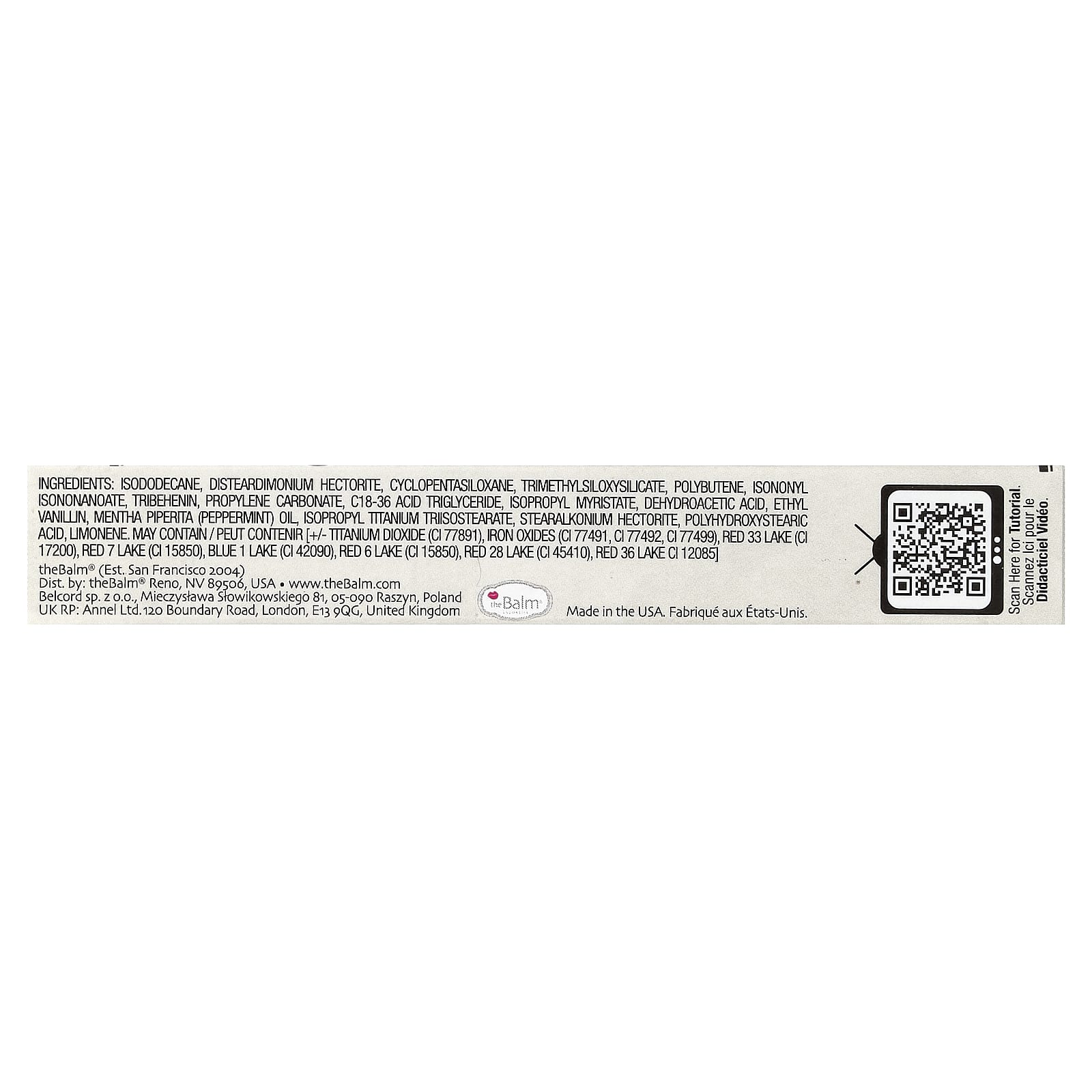 theBalm Cosmetics, Meet Matt (e) Hughes®, жидкая губная помада длительного действия, Sincere, 7,4 мл (0,25 жидк. Унции)