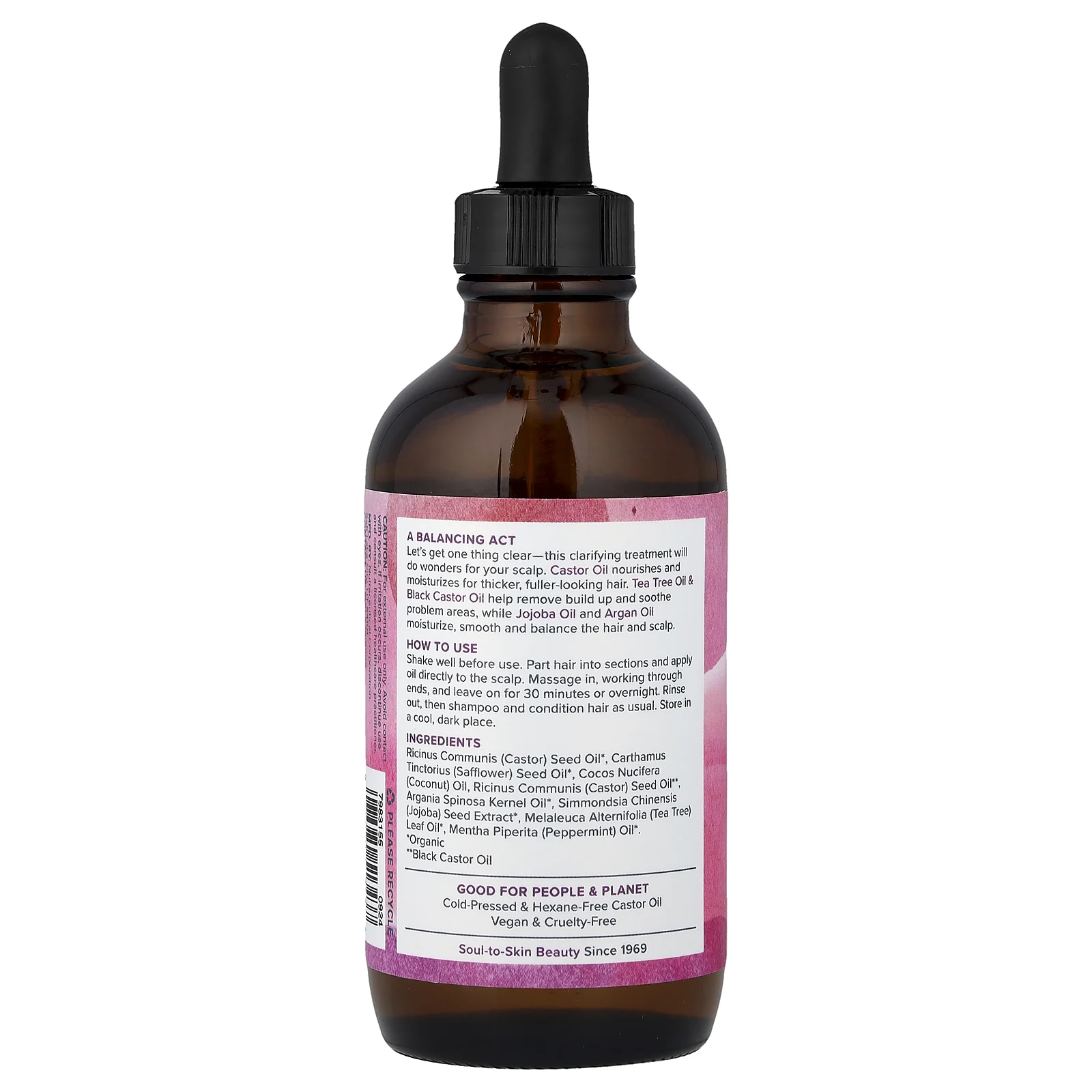 Heritage Store, касторовое масло и чайное дерево, очищающее средство для кожи головы, для всех типов волос, 118 мл (4 жидк. унции)