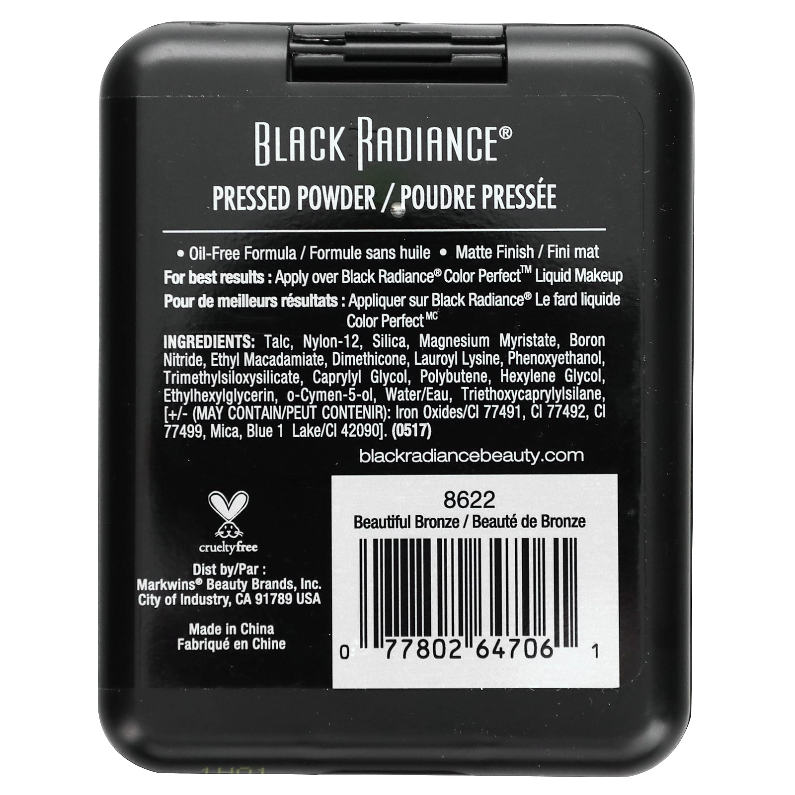 Black Radiance, прессованная пудра, 8622 Beautiful Bronze, 7,8 г (0,28 унции)