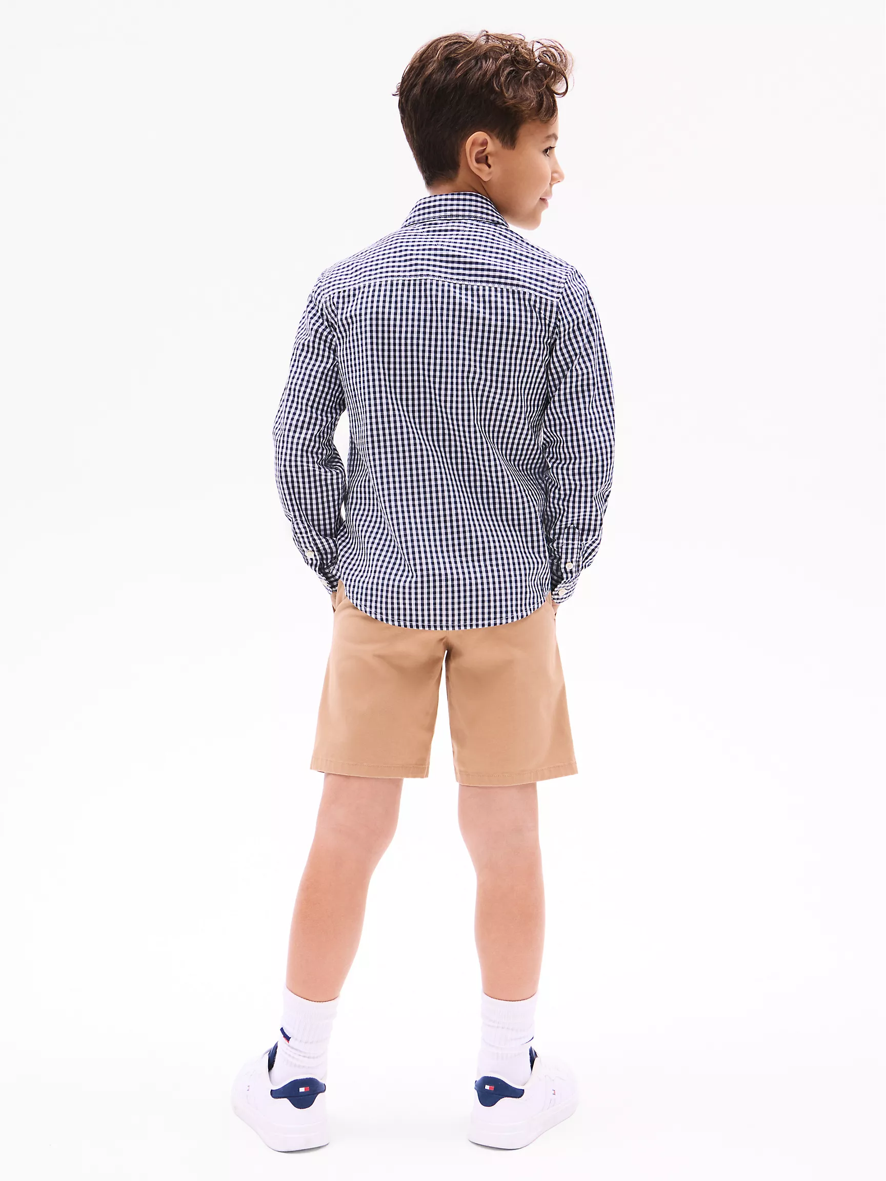 Рубашка для мальчика Tommy Hilfiger, Детская рубашка в клетку гингем
