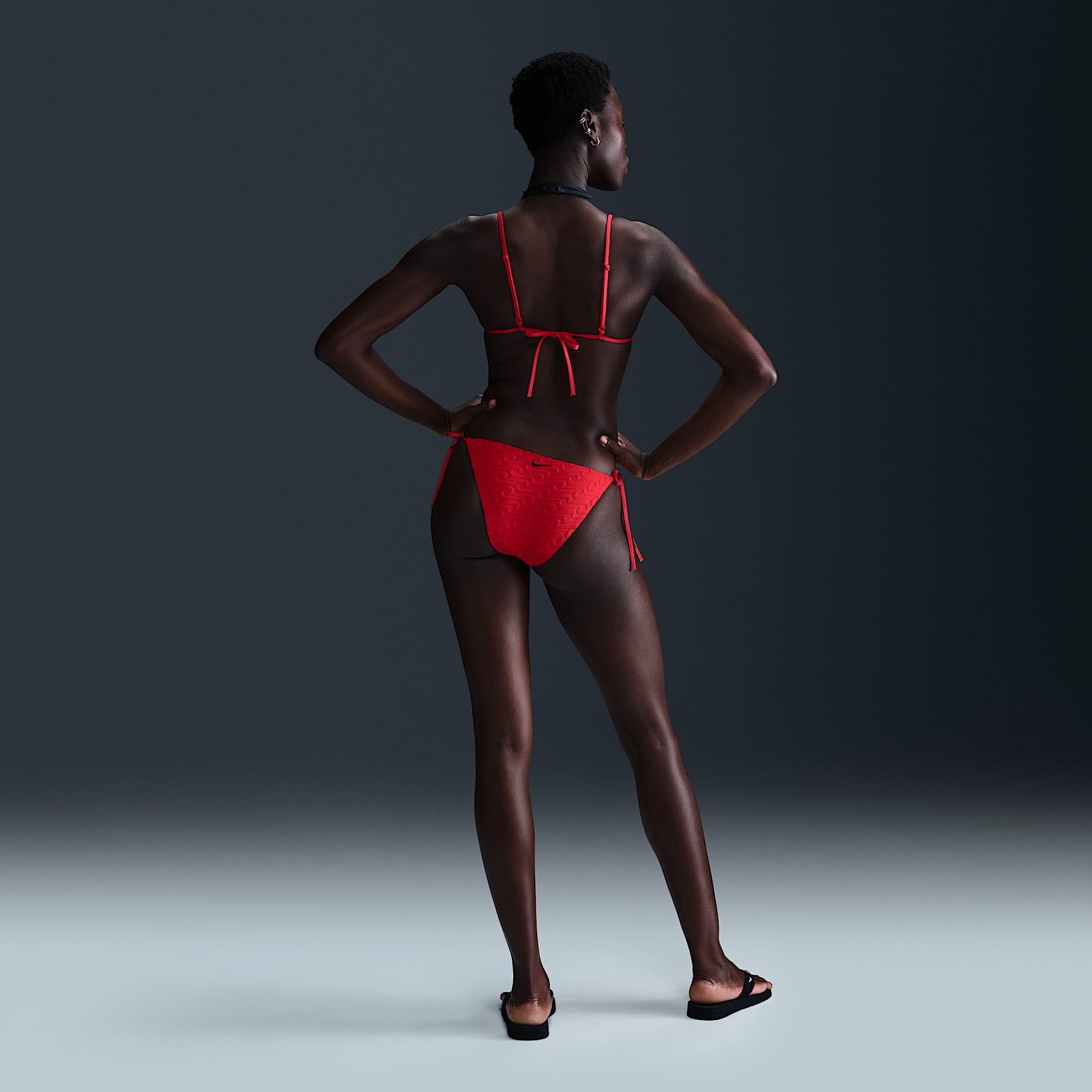Nike Swim Swoosh Link Women's Terry Triangle Bikini Top