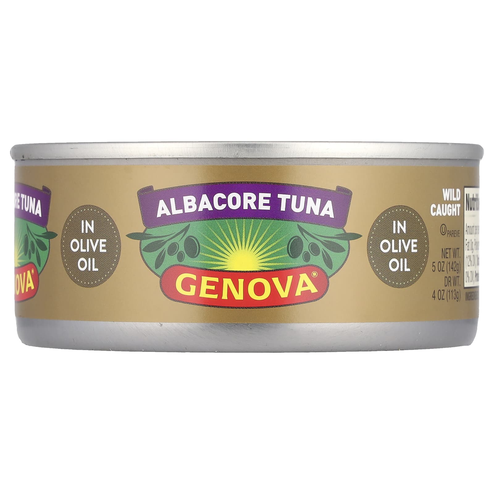 Genova, Альбакорский тунец в оливковом масле, 142 г (5 унций)