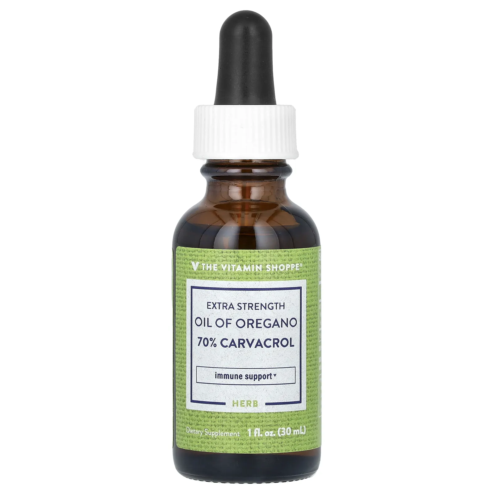 The Vitamin Shoppe, повышенная сила действия, масло орегано, 30 мл (1 жидк. унция)
