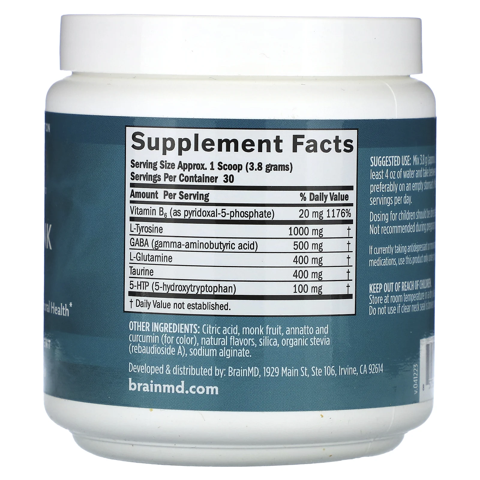 BrainMD, Neurolink, порошок, 114 г (0,25 фунта)