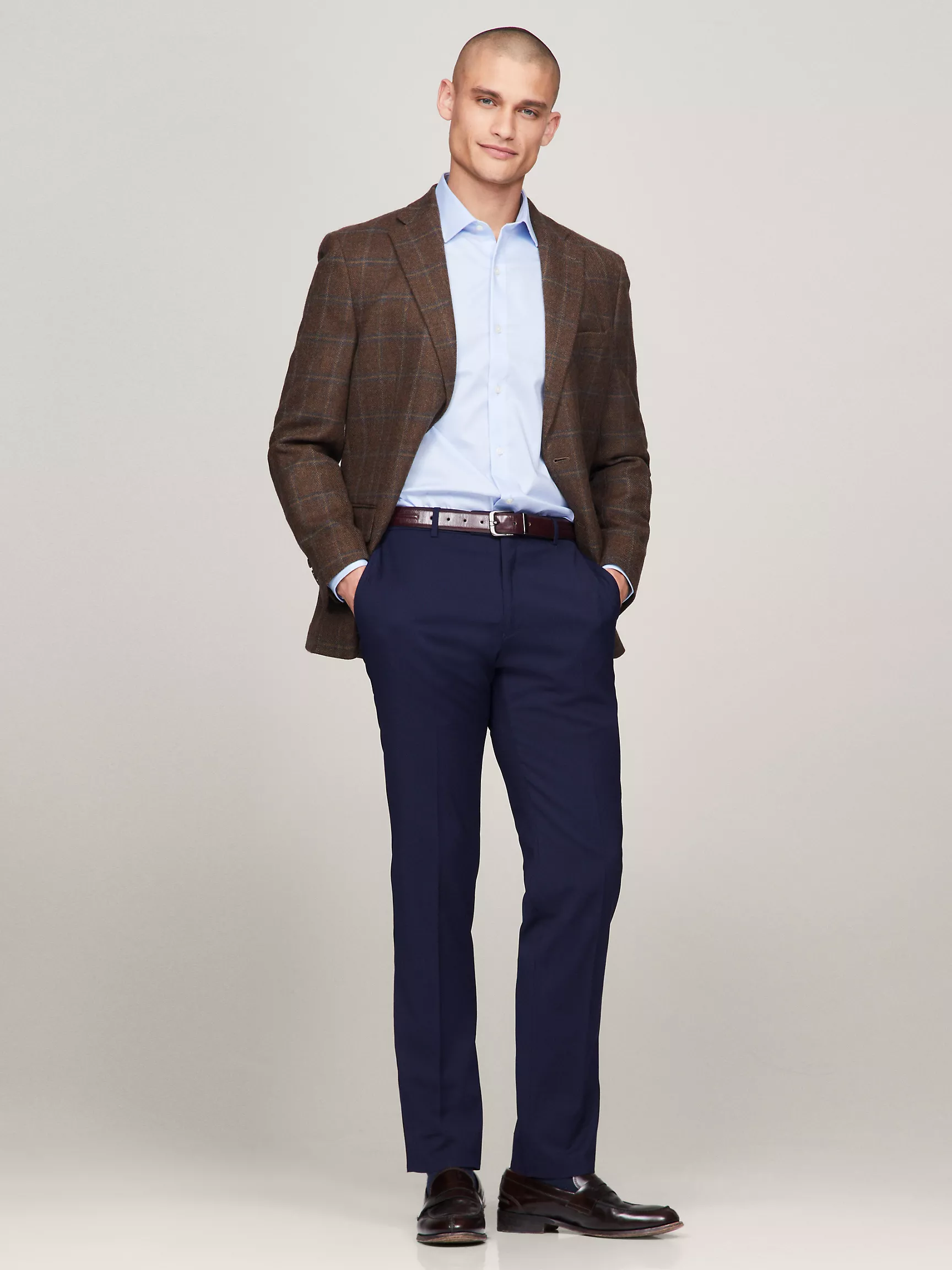 Мужская рубашка Tommy Hilfiger, Приталенная рубашка THFlex