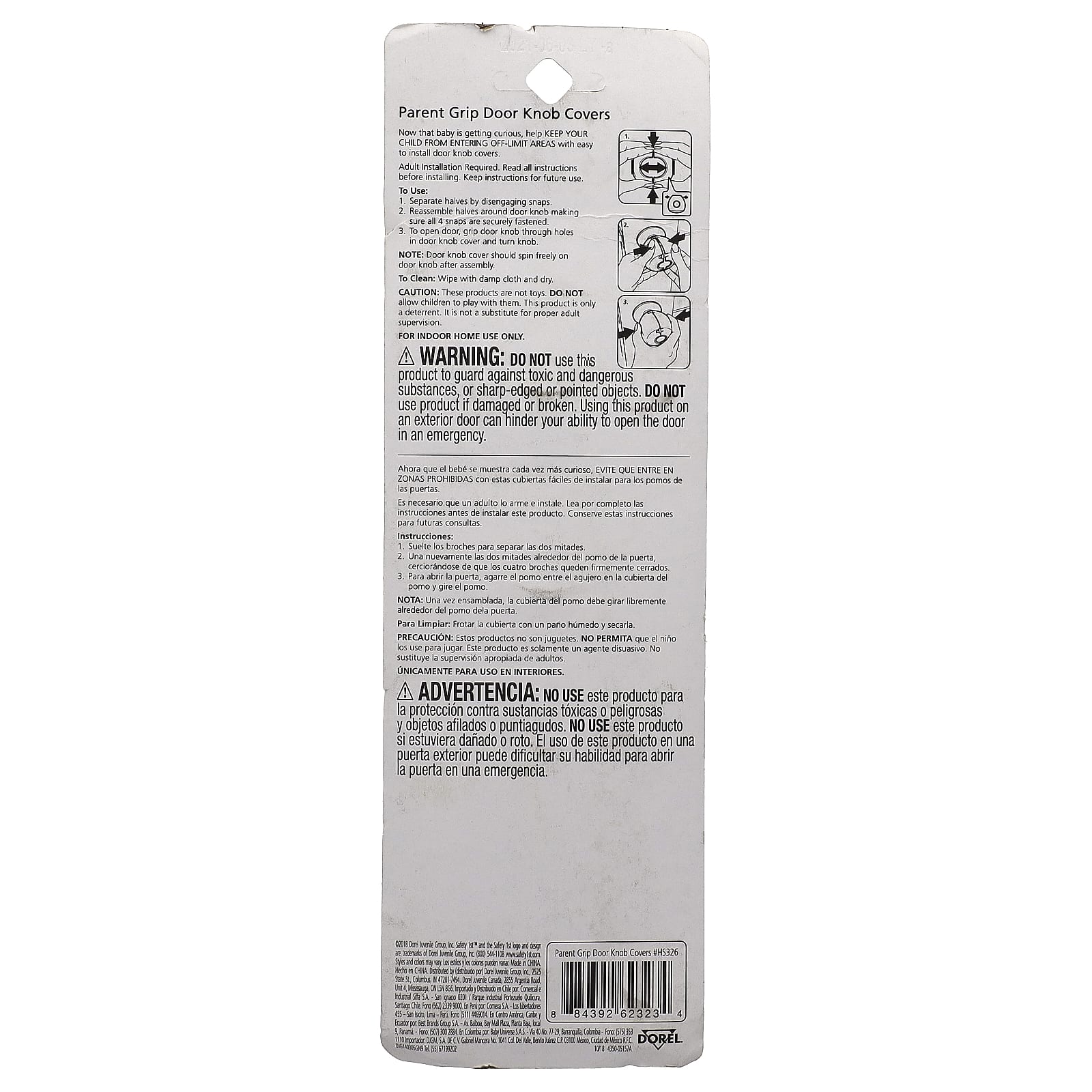 Safety 1st, Parent Grip, колпачки для Дверных ручек, 4 шт.