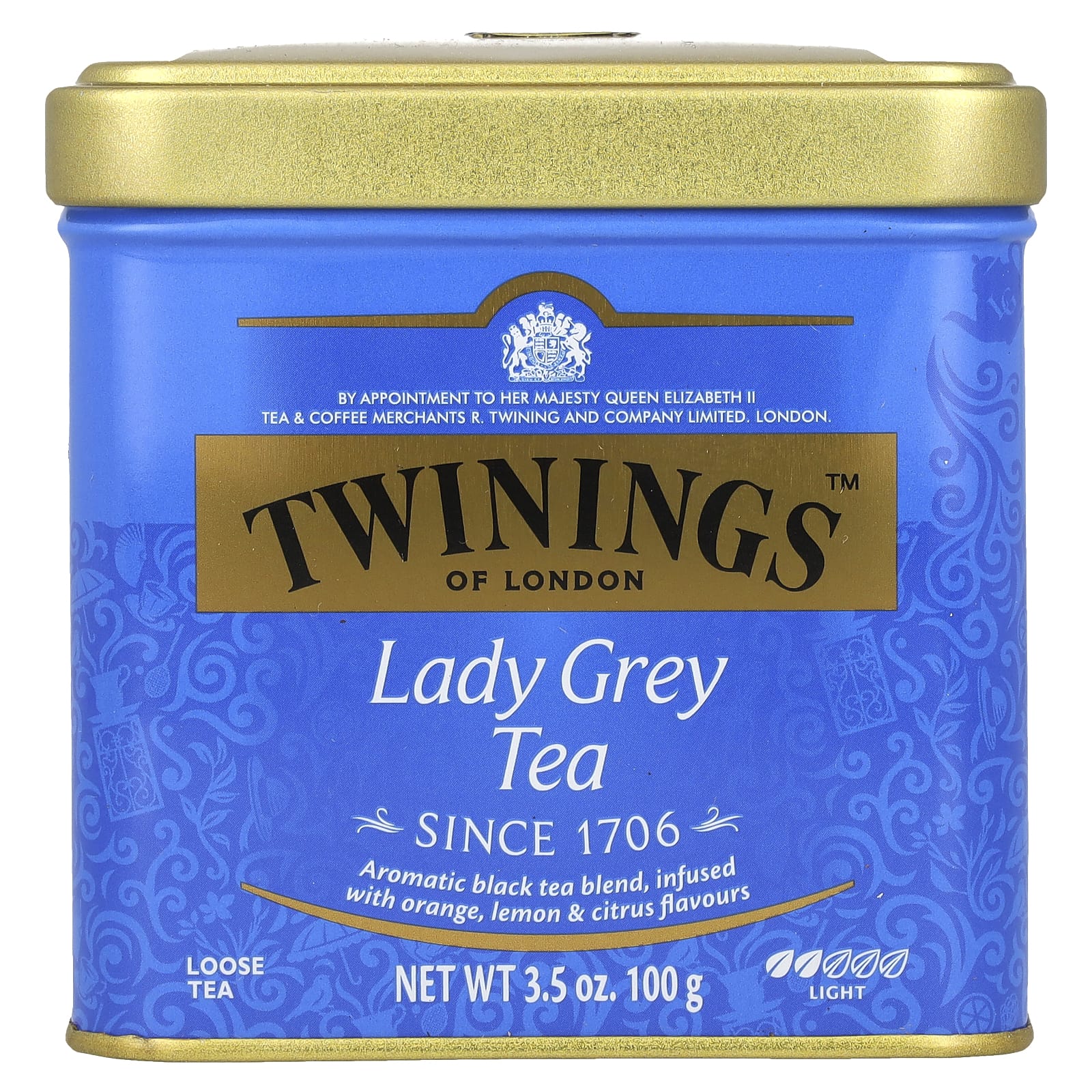 Twinings, Lady Grey, листовой чай, 100 г (3,5 унции)