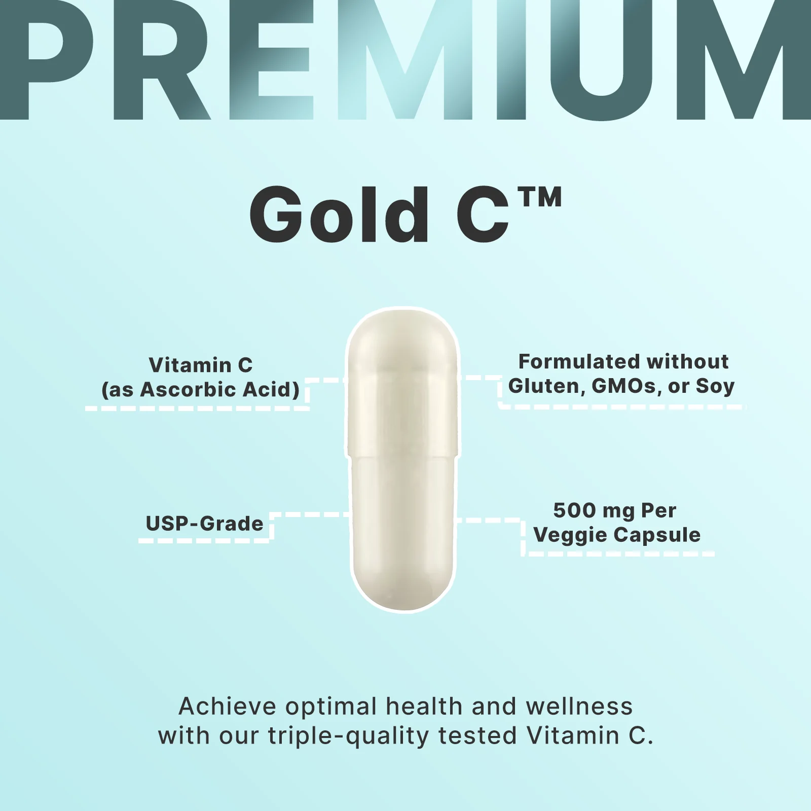 California Gold Nutrition, Gold C, витамин C класса USP, 500 мг, 240 вегетарианских капсул