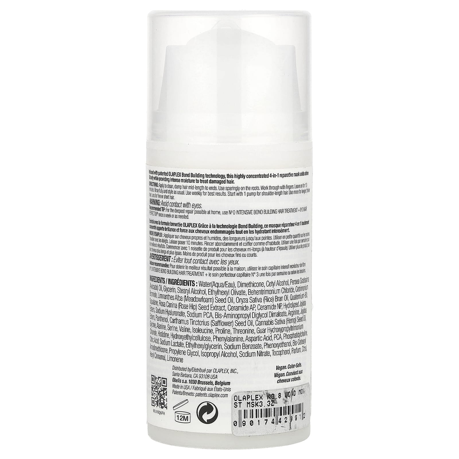 Olaplex, № 8 Bond Intense Moisture Mask, 100 мл (3,3 жидк. Унции)