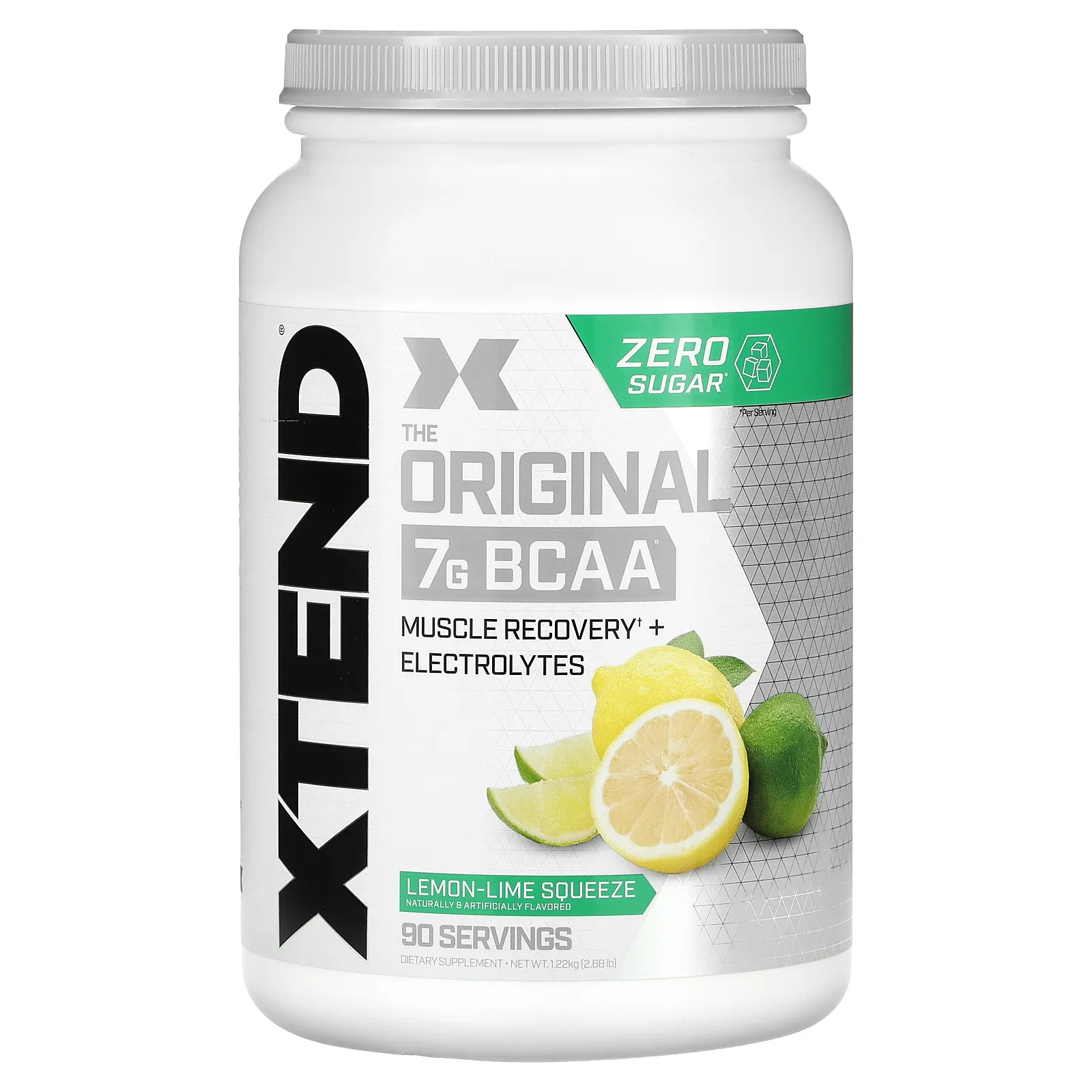 Xtend, The Original, 7 г аминокислот с разветвленными цепями, со вкусом лимона и лайма, 1,26 кг (2,78 фунта)