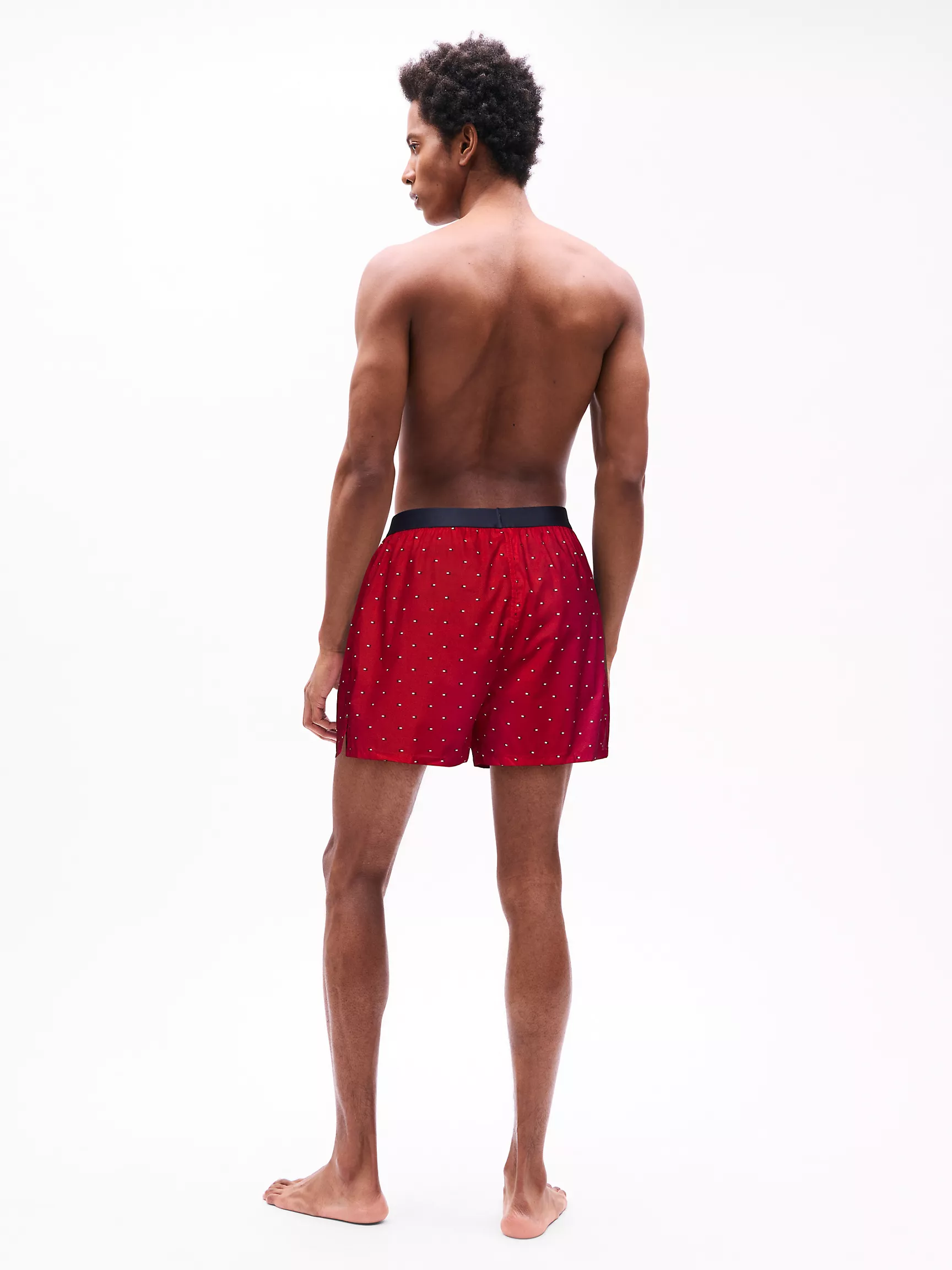 Мужское нижнее белье Tommy Hilfiger, Приталенные тканевые боксеры