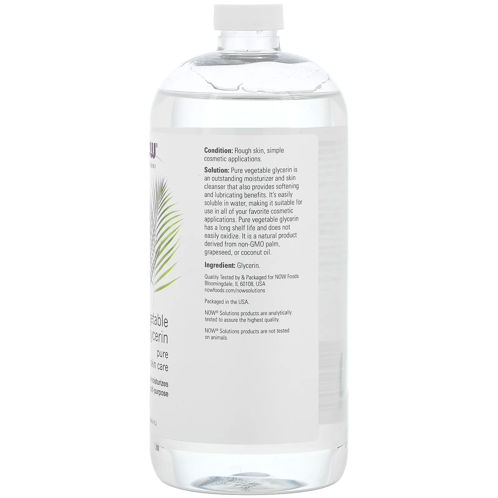 NOW Foods, Решения, растительный глицерин, 946 мл (32 жидк. унций)