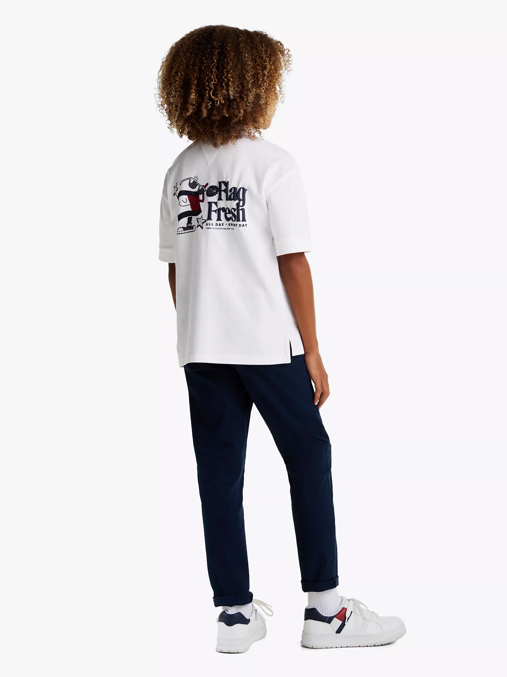 Рубашка-поло для мальчиков Tommy Hilfiger, Детское поло с логотипом Flag Fresh