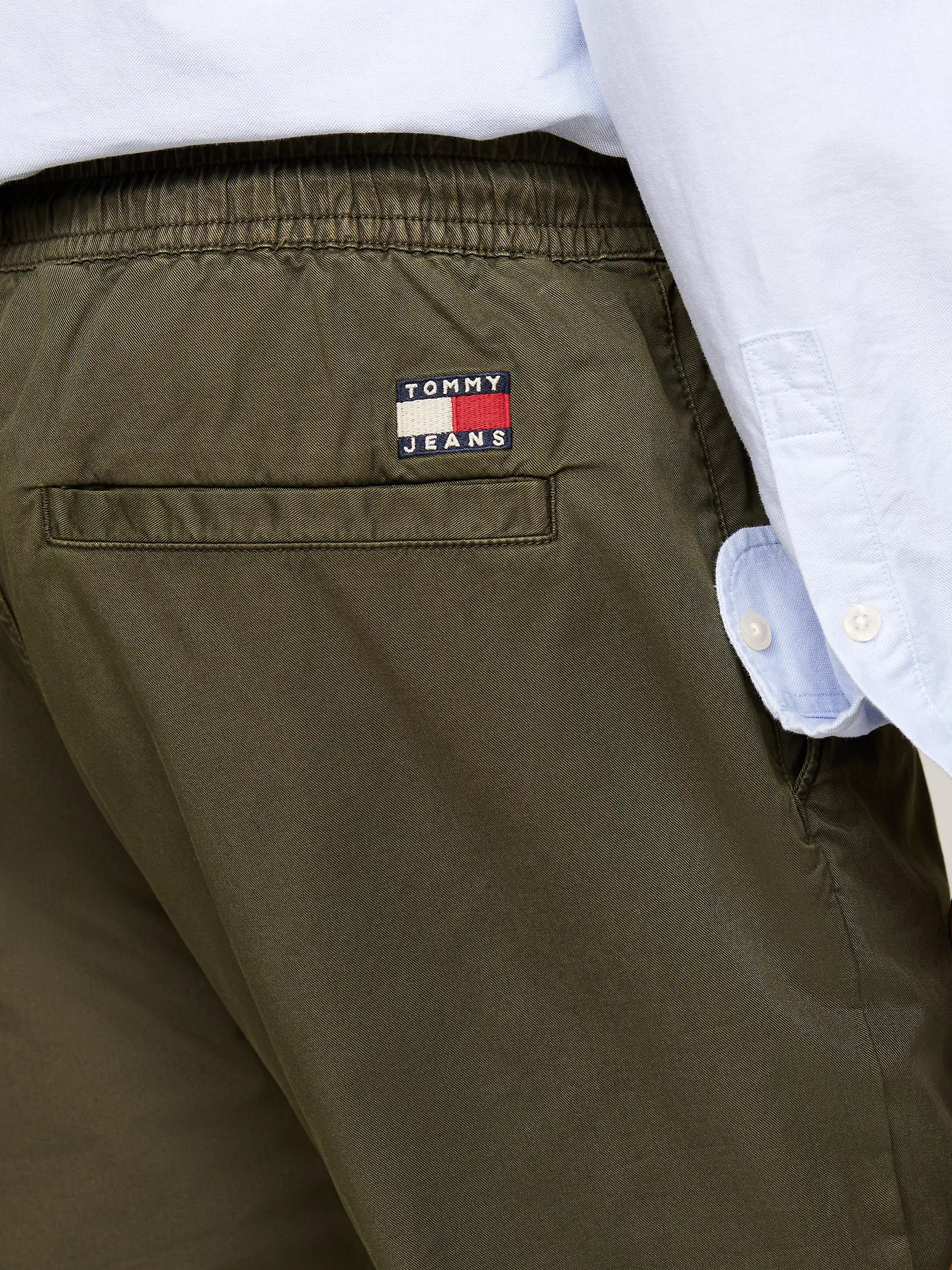 Мужские брюки Tommy Hilfiger, Приталенные джоггеры из хлопкового твила TJ