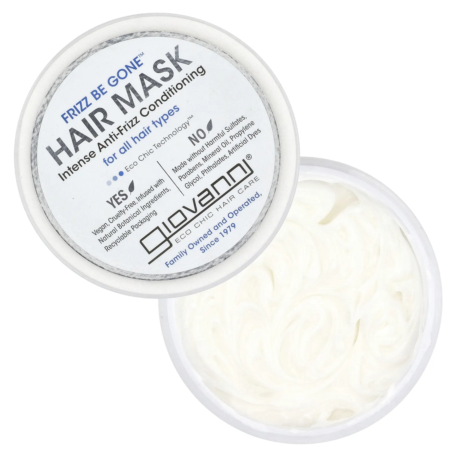 Giovanni, Frizz Be Gone ™, маска для волос, интенсивный кондиционер против пушения, 295 мл (10 жидк. унц.)