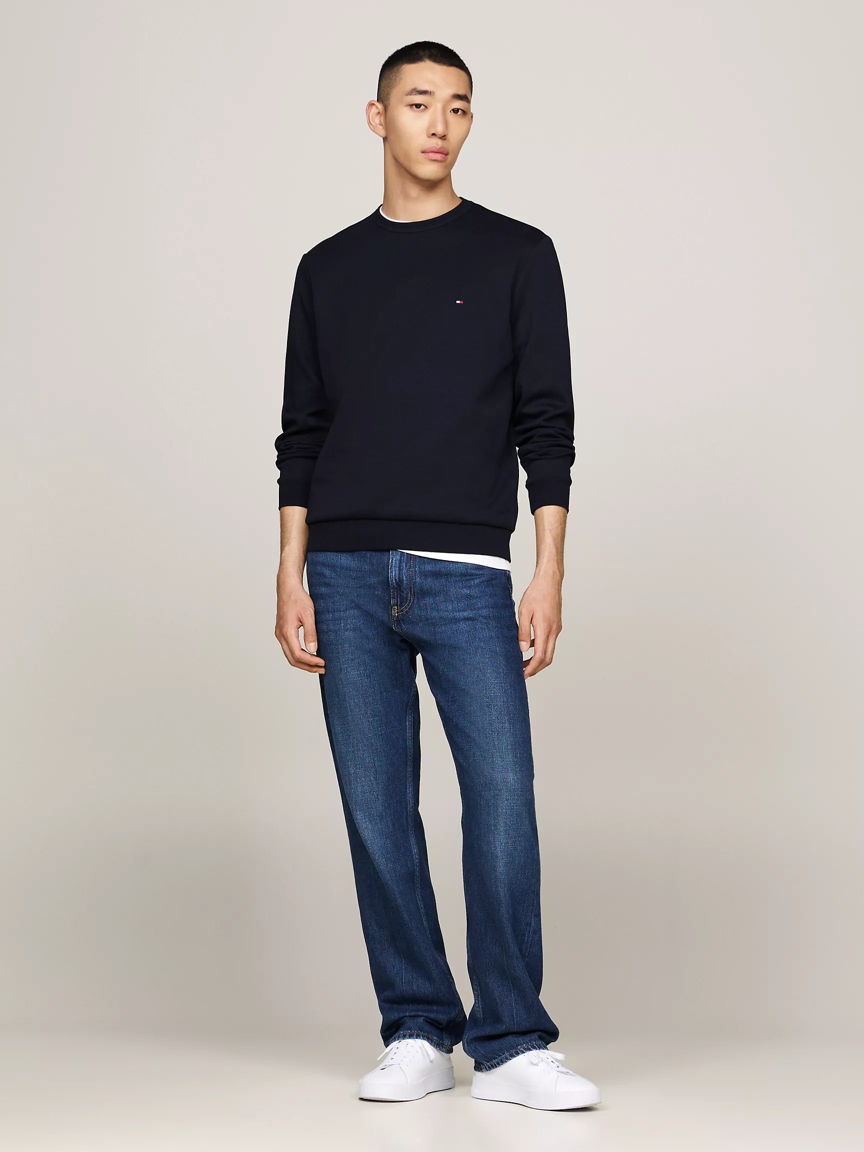 Мужская толстовка Tommy Hilfiger, Свитшот из трикотажа scuba с круглым вырезом