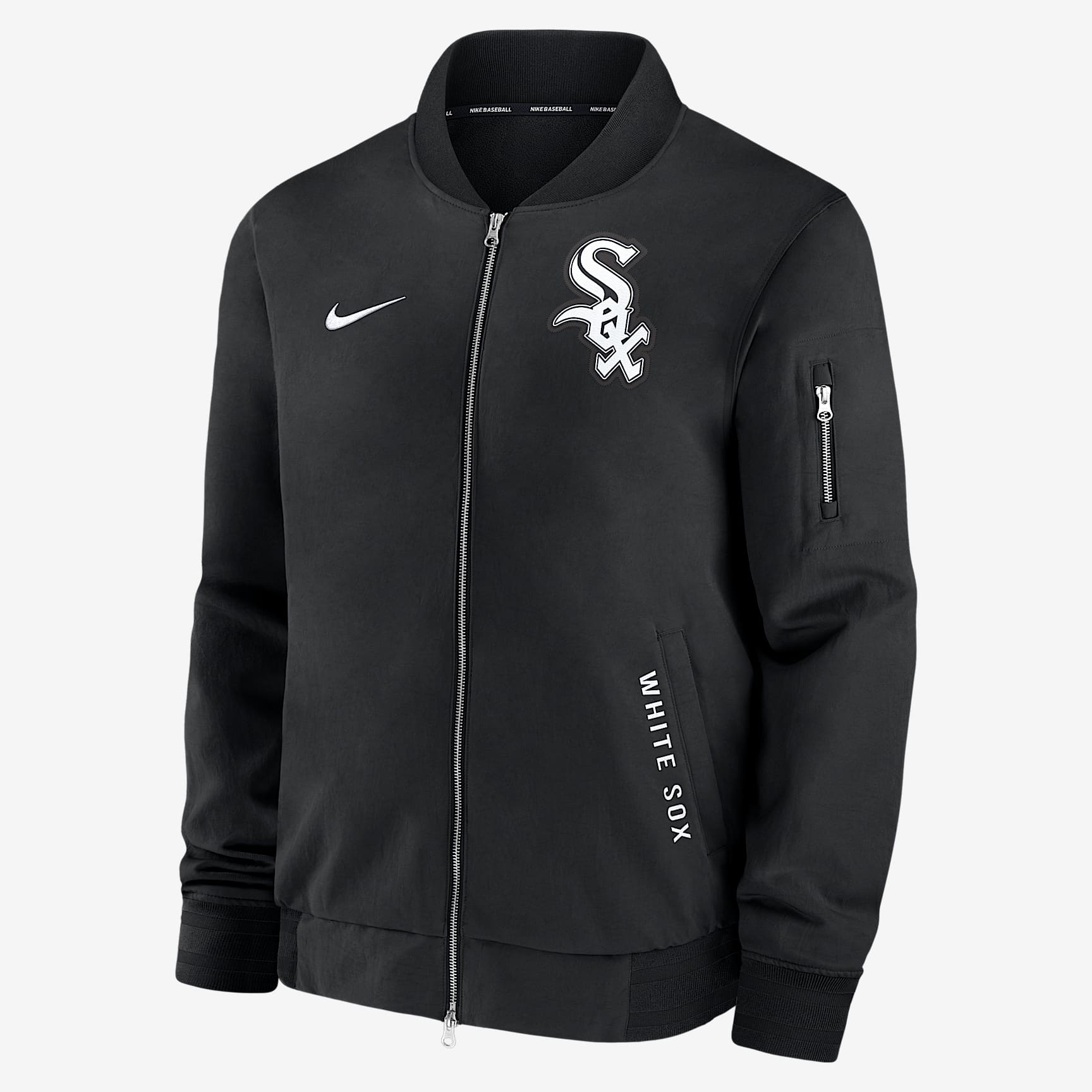 Chicago White Sox Authentic Collection Dugout Men's Nike MLB Full-Zip Bomber Jacket