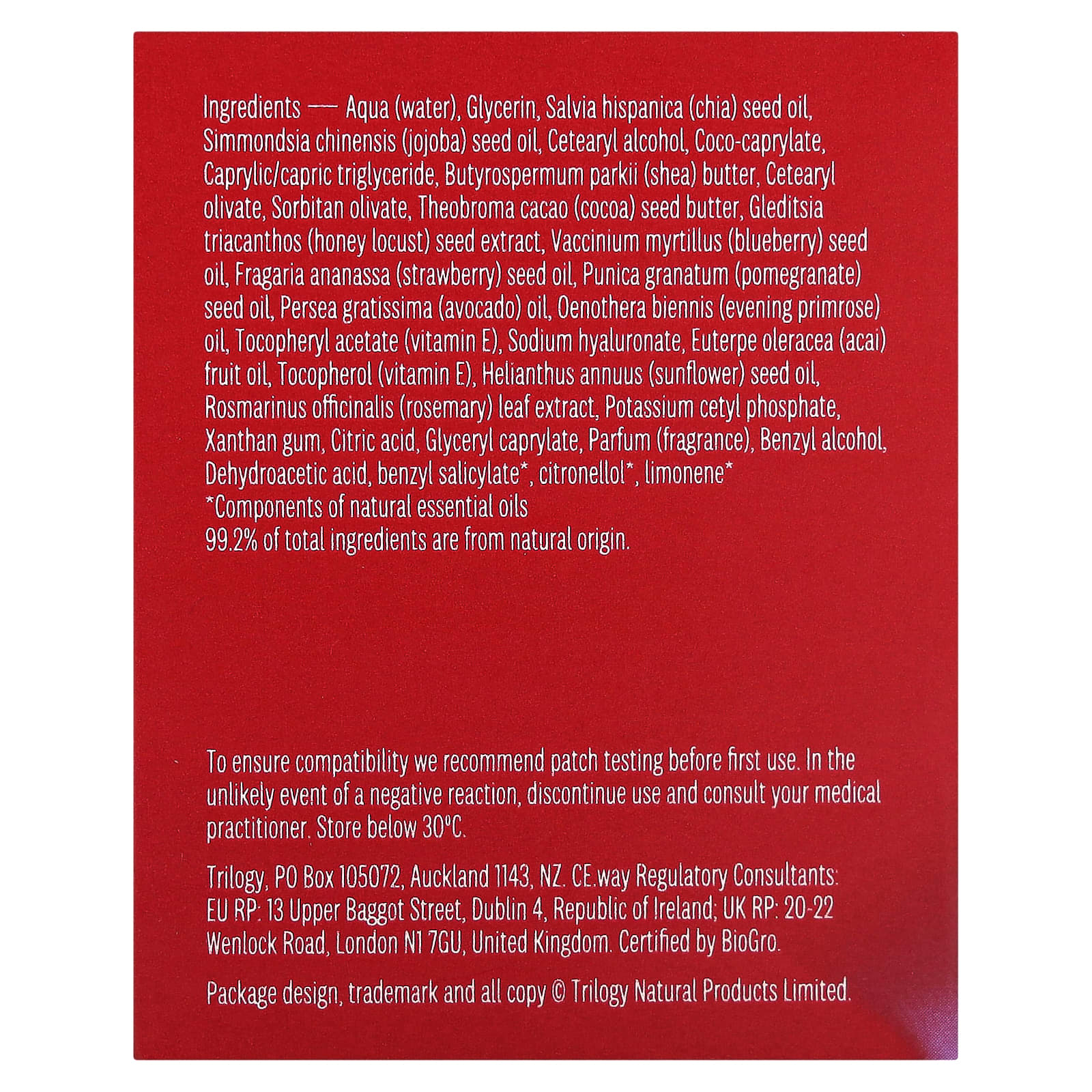 Trilogy, Разглаживающий дневной крем для лица, 60 мл (2 жидк. Унции)