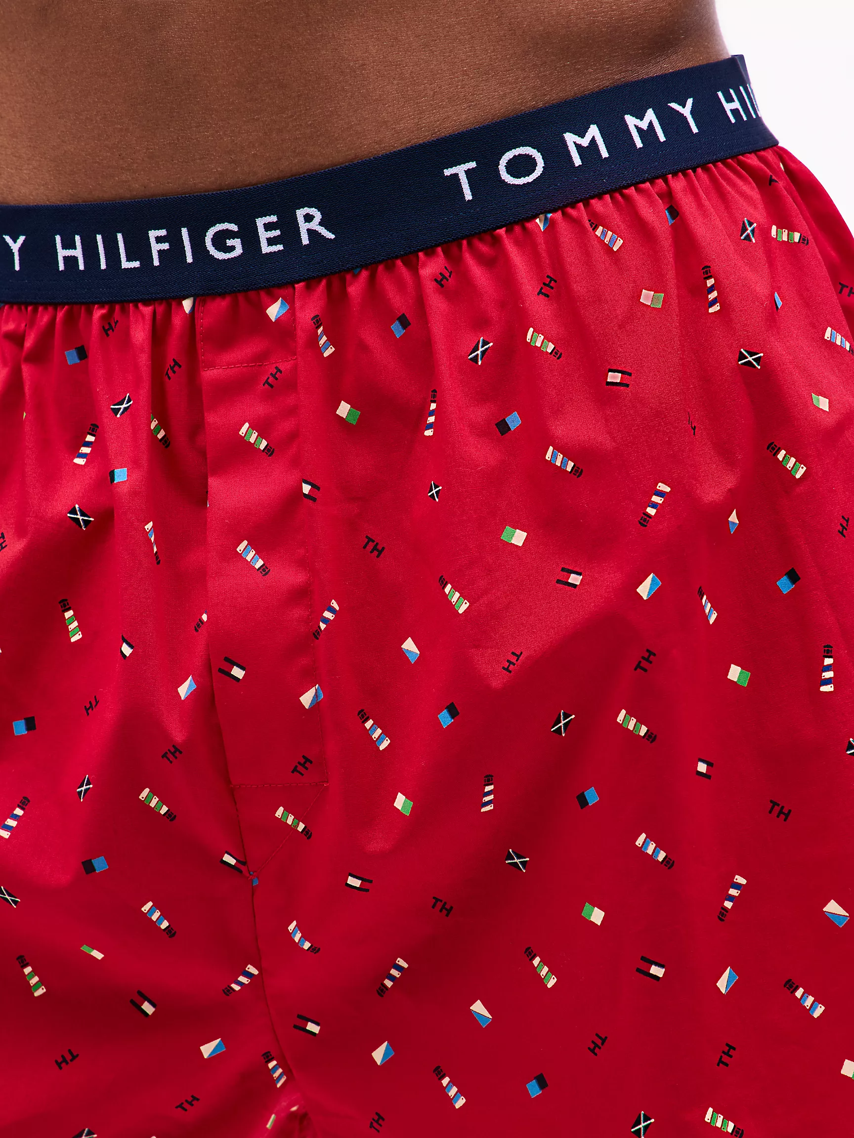 Мужское нижнее белье Tommy Hilfiger, Тканые боксёры Tommy с логотипом (набор 3 шт.)