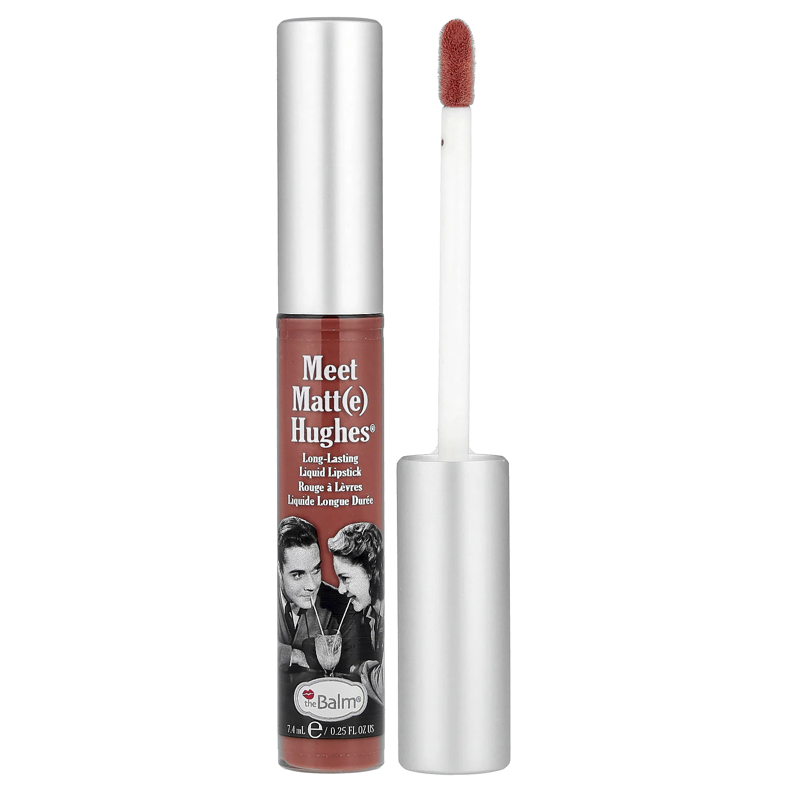 theBalm Cosmetics, Meet Matt (e) Hughes®, жидкая губная помада длительного действия, Sincere, 7,4 мл (0,25 жидк. Унции)