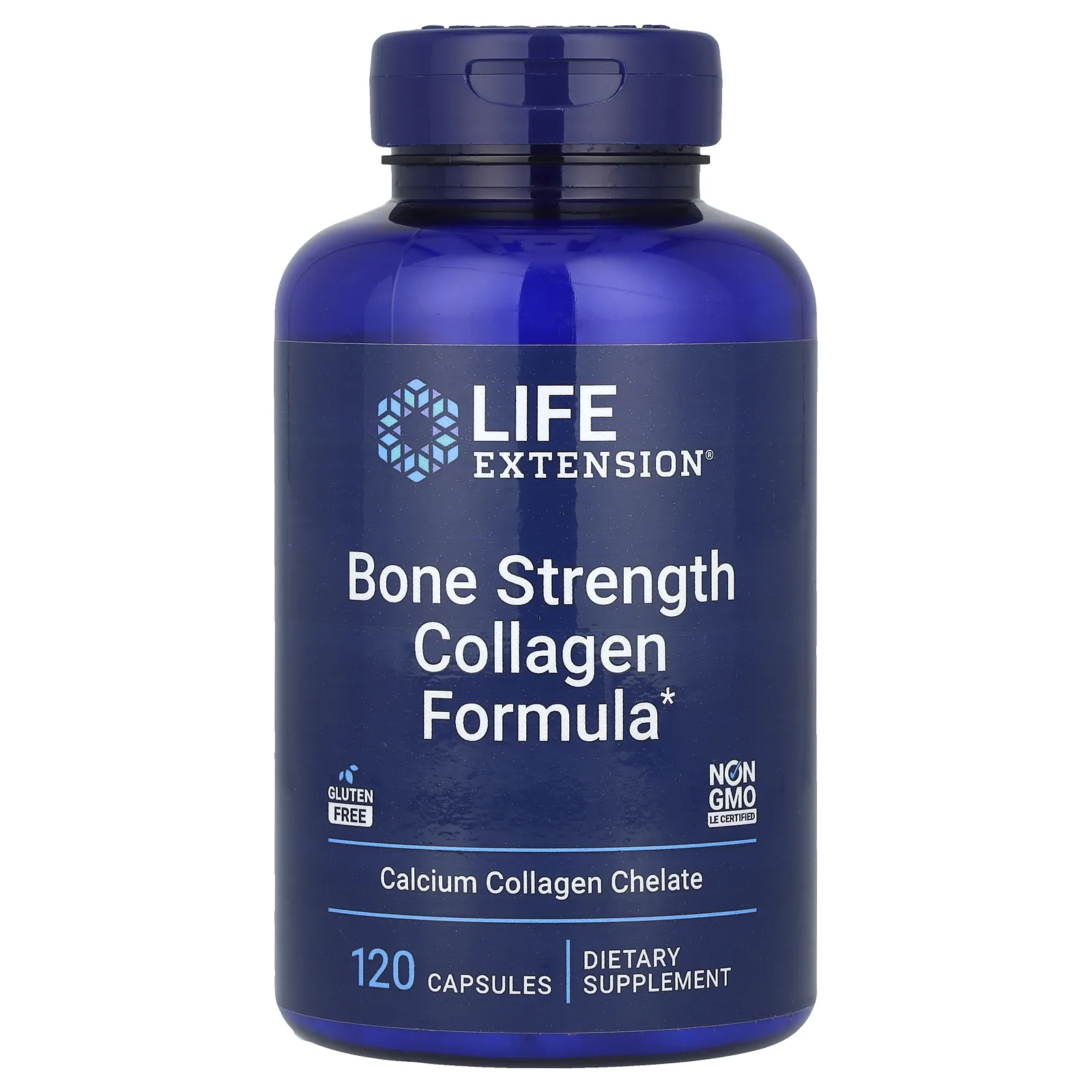 Life Extension, Bone Strength, добавка с коллагеном для укрепления костей, 120 капсул