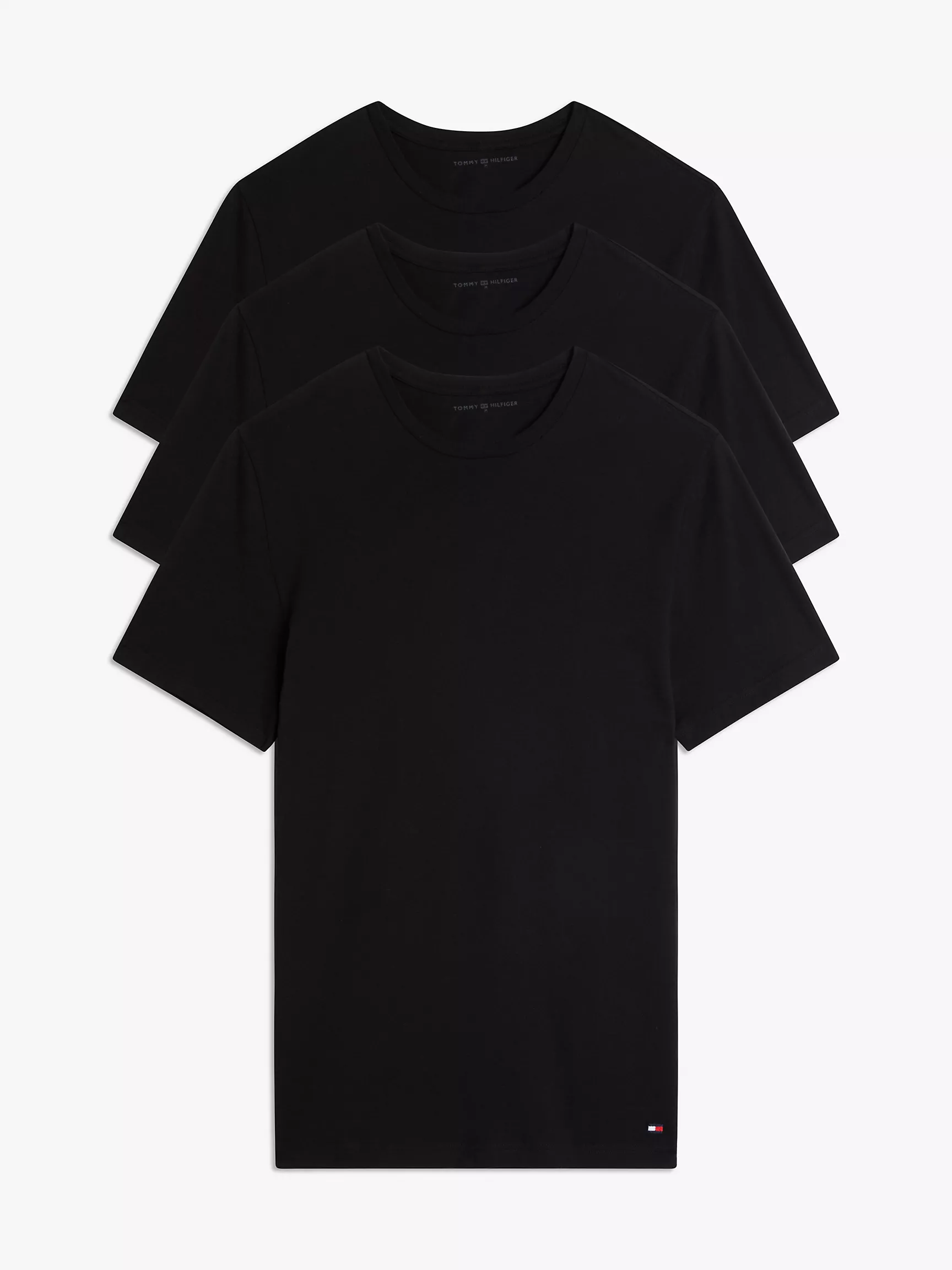 Мужское нижнее белье Tommy Hilfiger, Классические хлопковые футболки с круглым вырезом (набор 3 шт.)