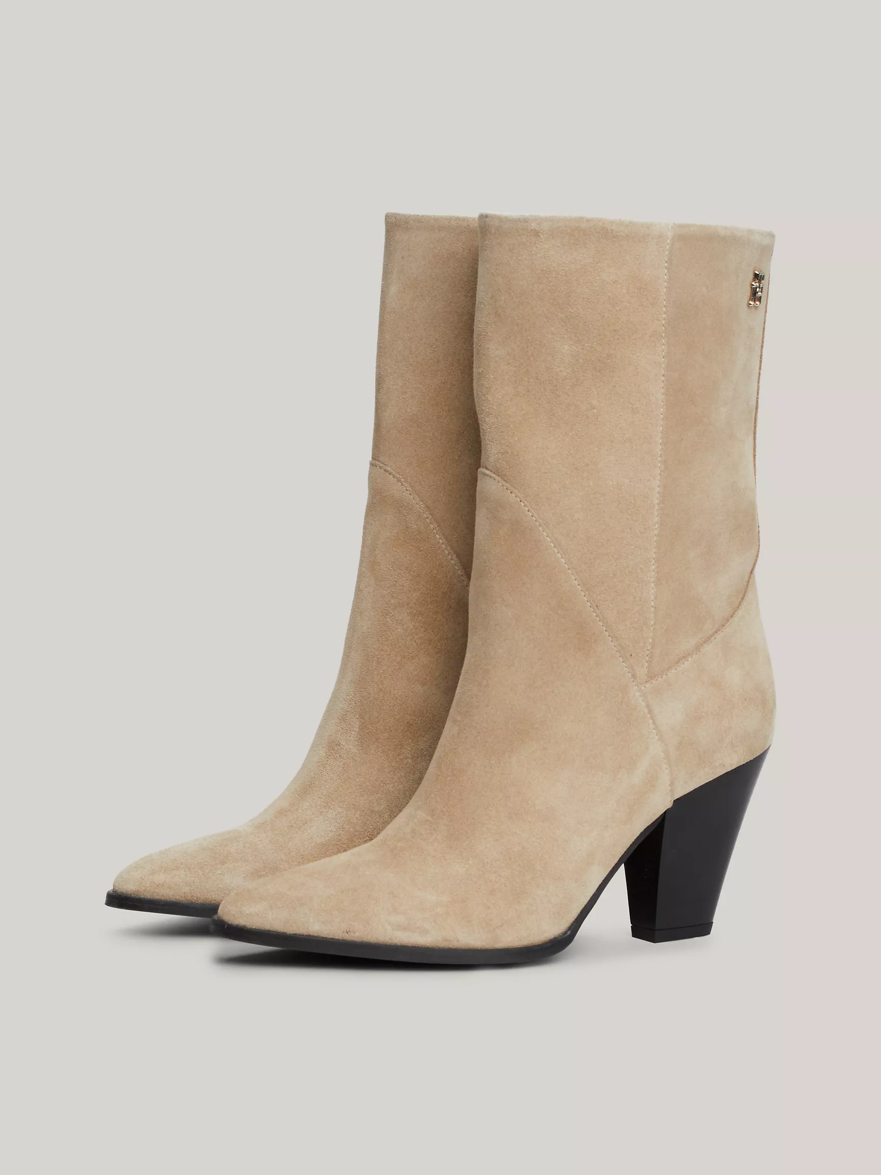 Женские ботинки Tommy Hilfiger, Замшевые ковбойские сапоги с монограммой